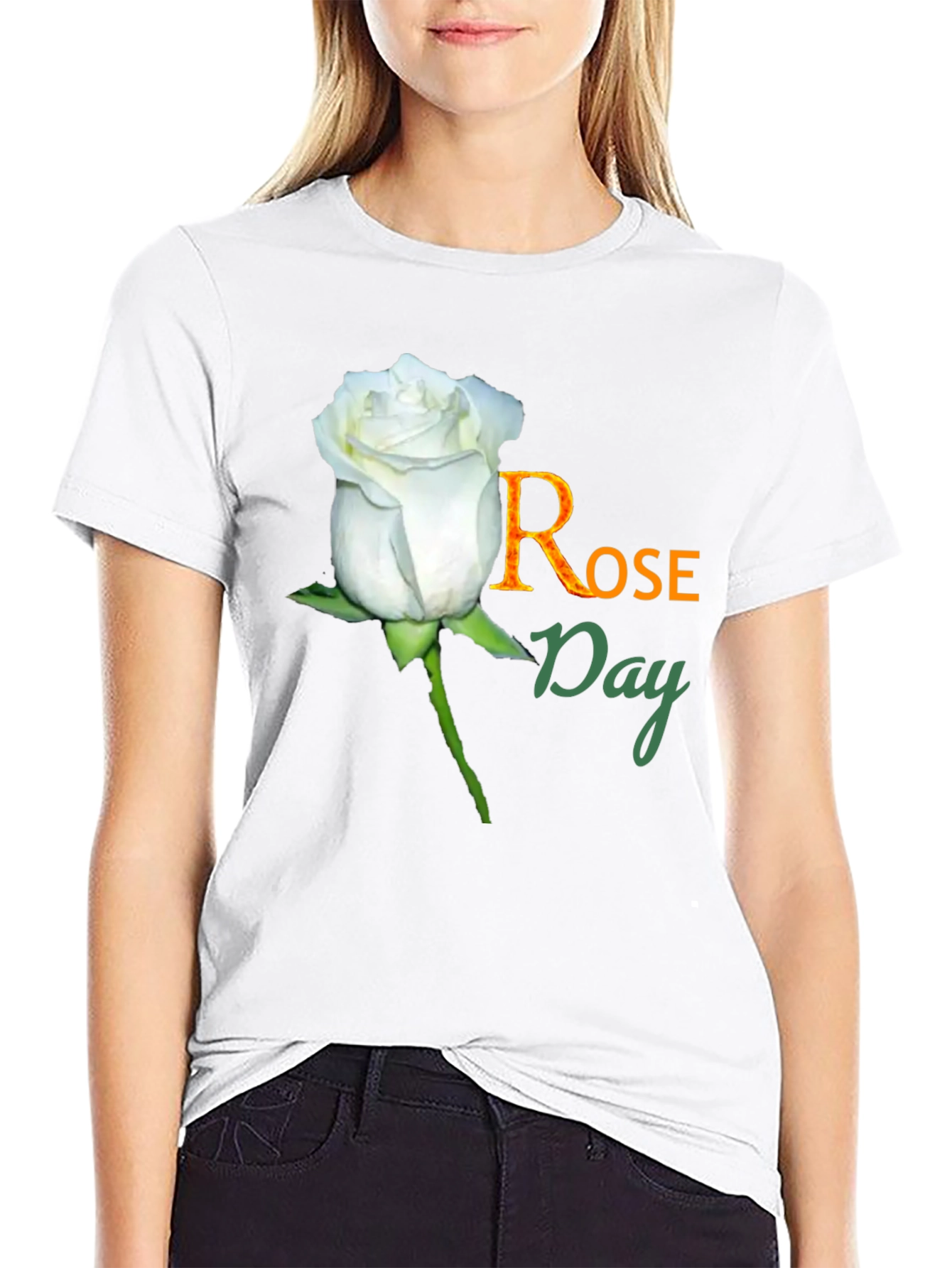 Rose Day T-Shirt - Floral Celebration Tee