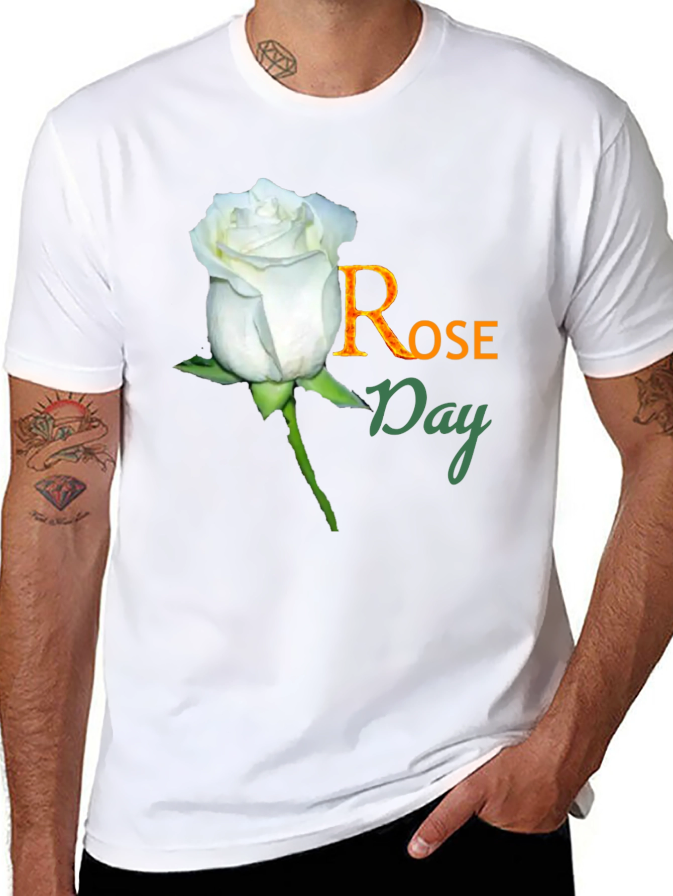 Rose Day T-Shirt - Floral Celebration Tee