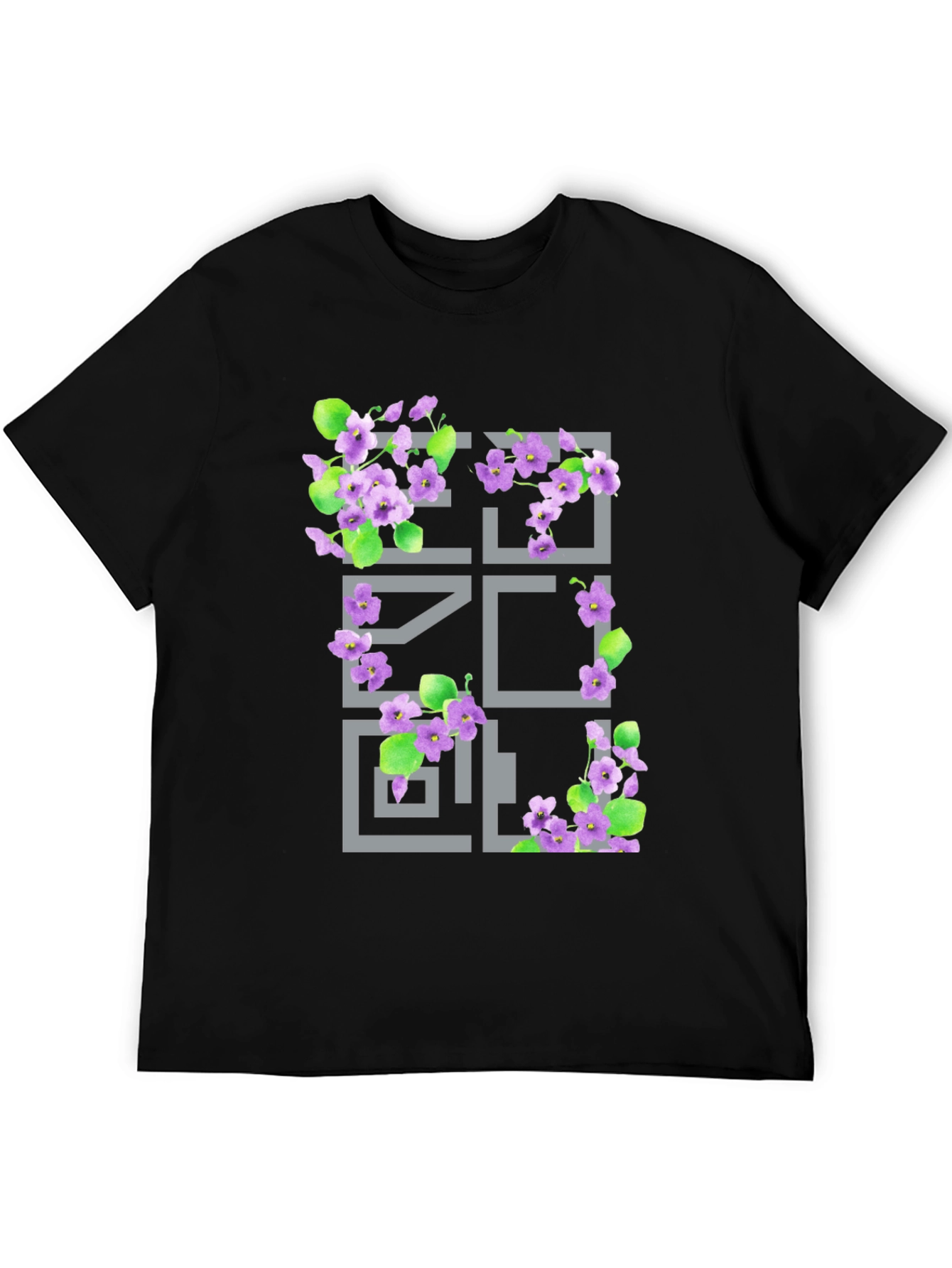 Floral Geometric Graphic T-Shirt