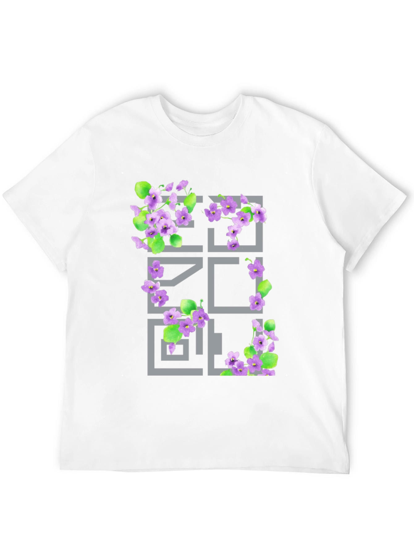 Floral Geometric Graphic T-Shirt