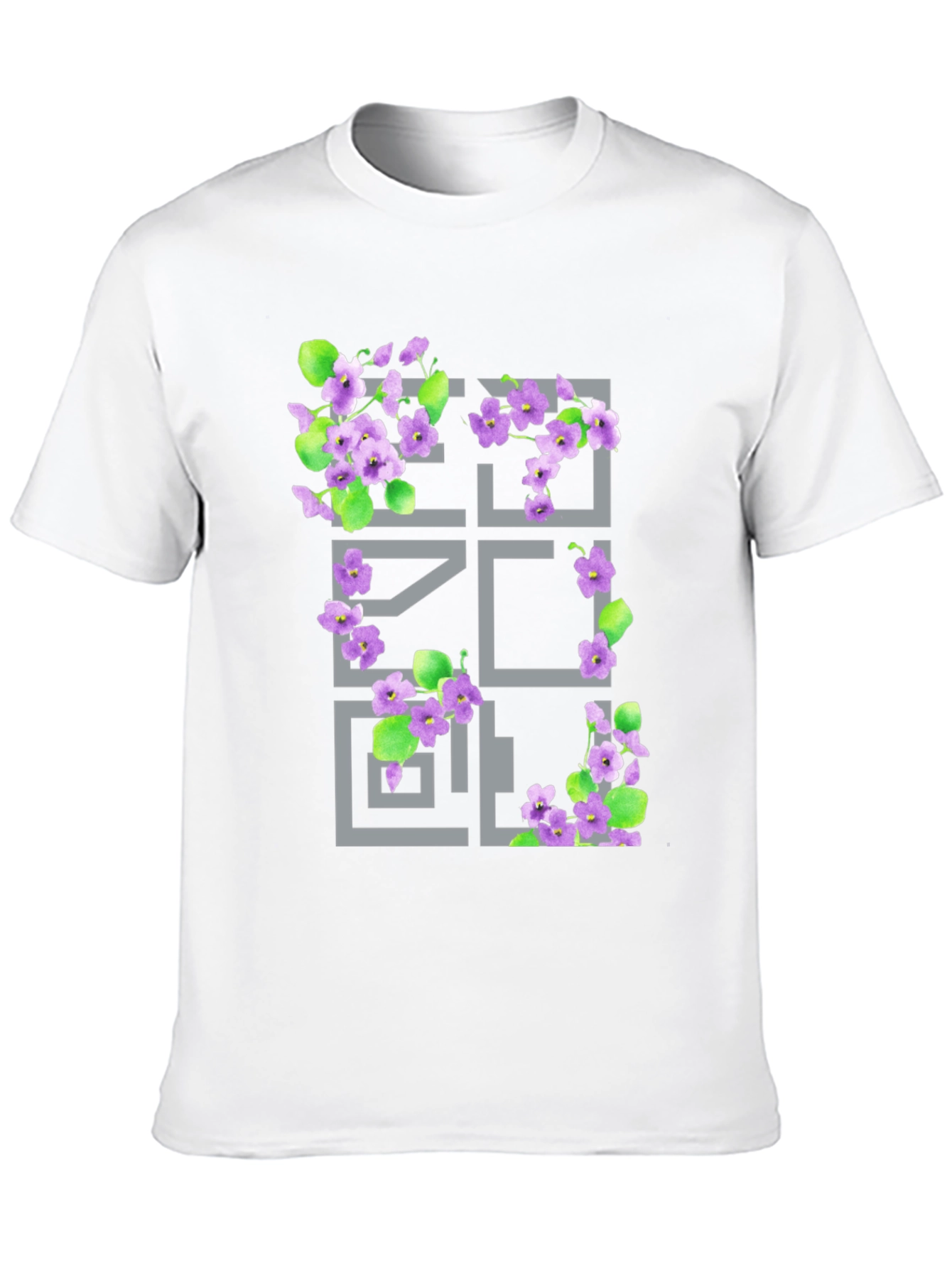 Floral Geometric Graphic T-Shirt