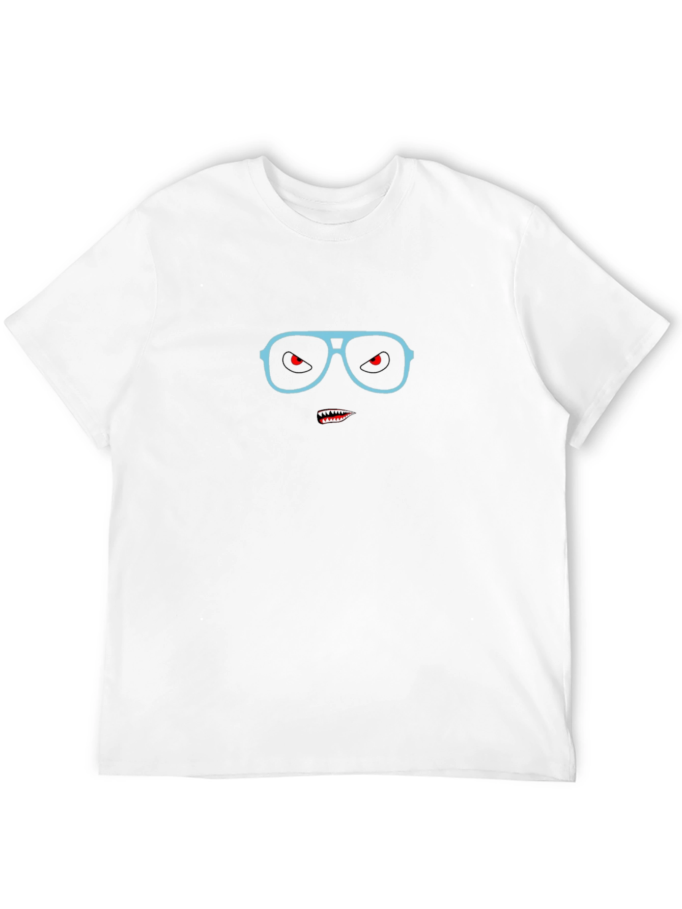 Cool Mens Black T-Shirt with Sunglasses Monster Graphic