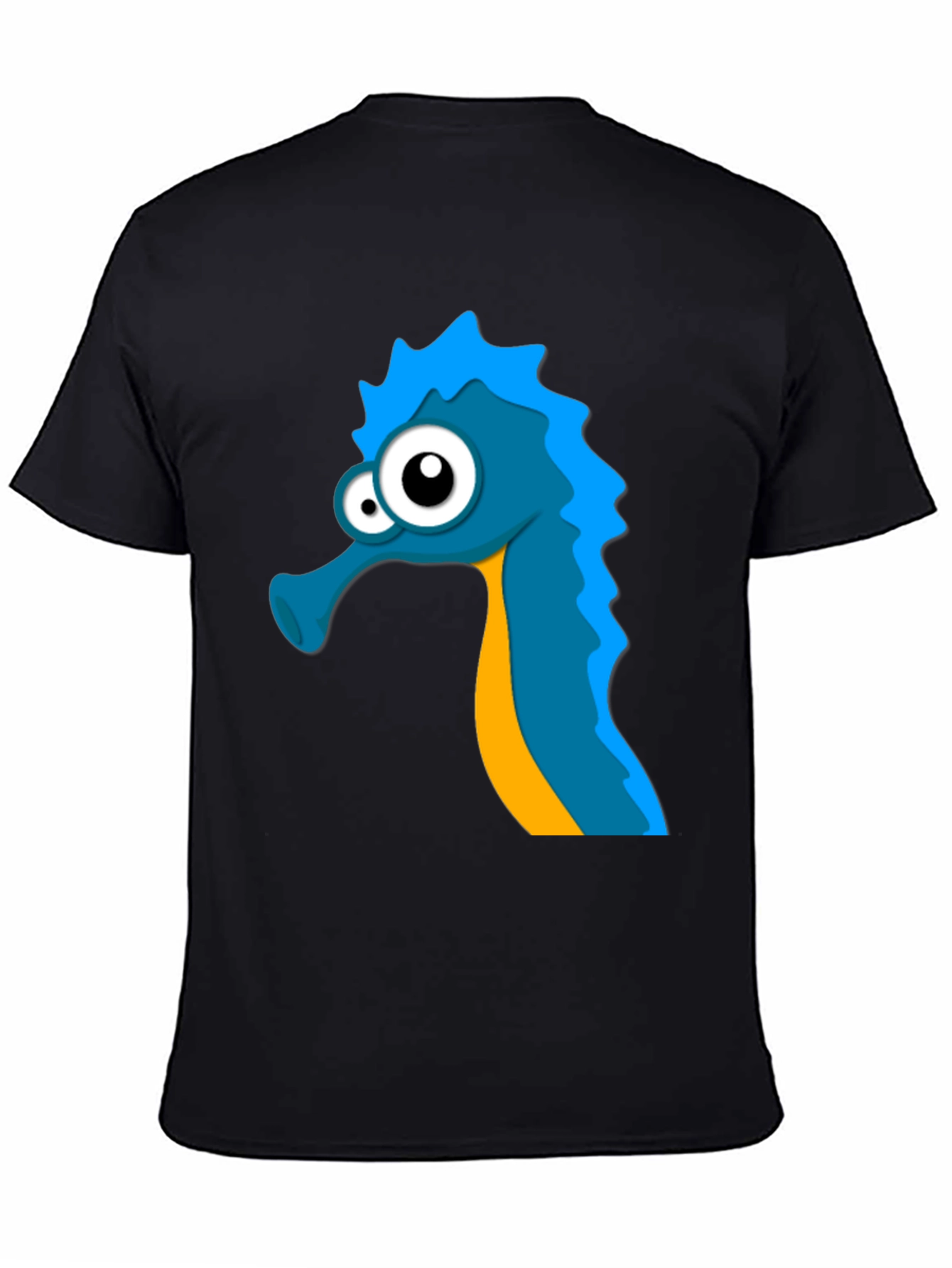 Seahorse Graphic Tee - Unique Cartoon Design