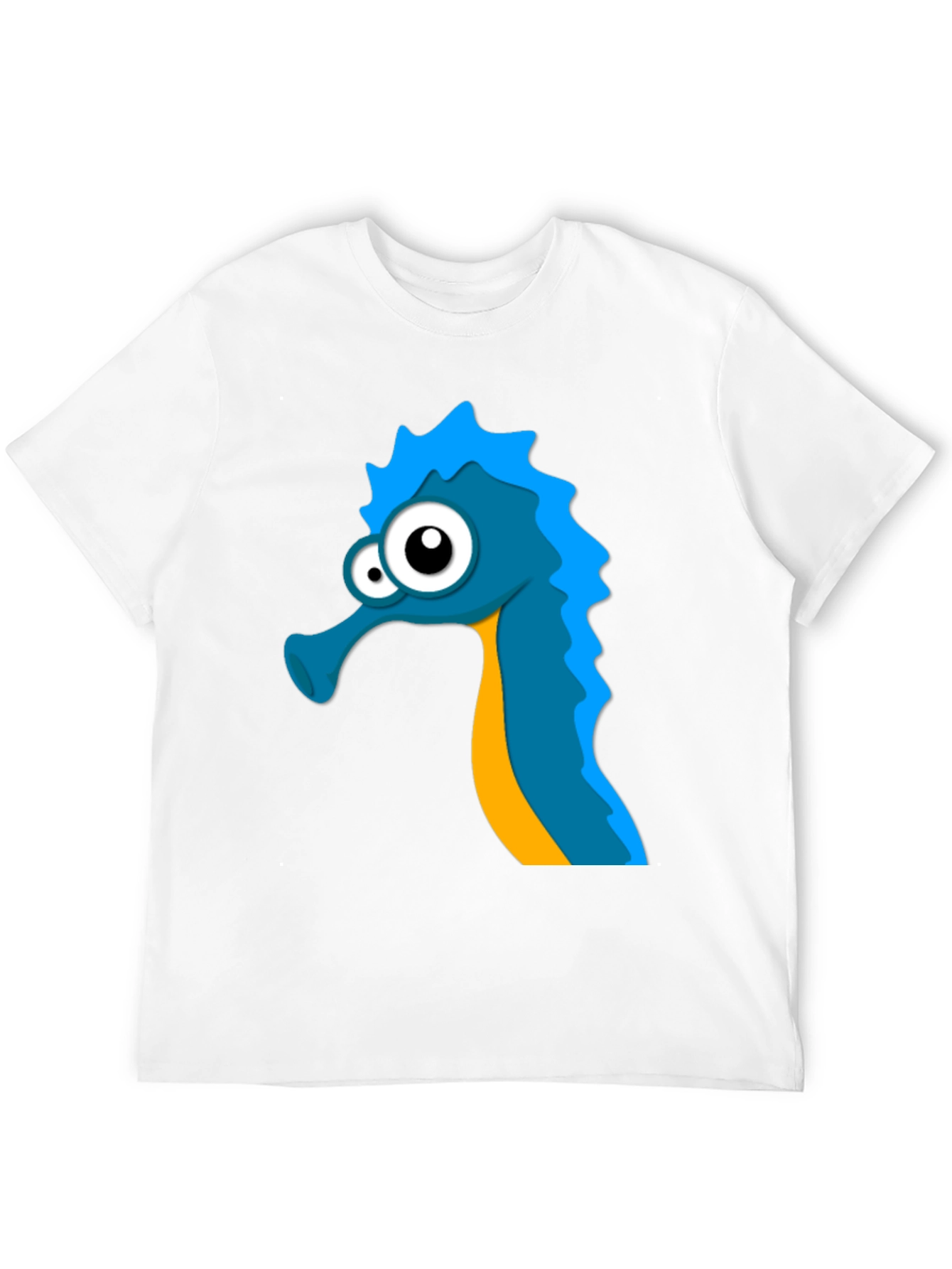 Seahorse Graphic Tee - Unique Cartoon Design
