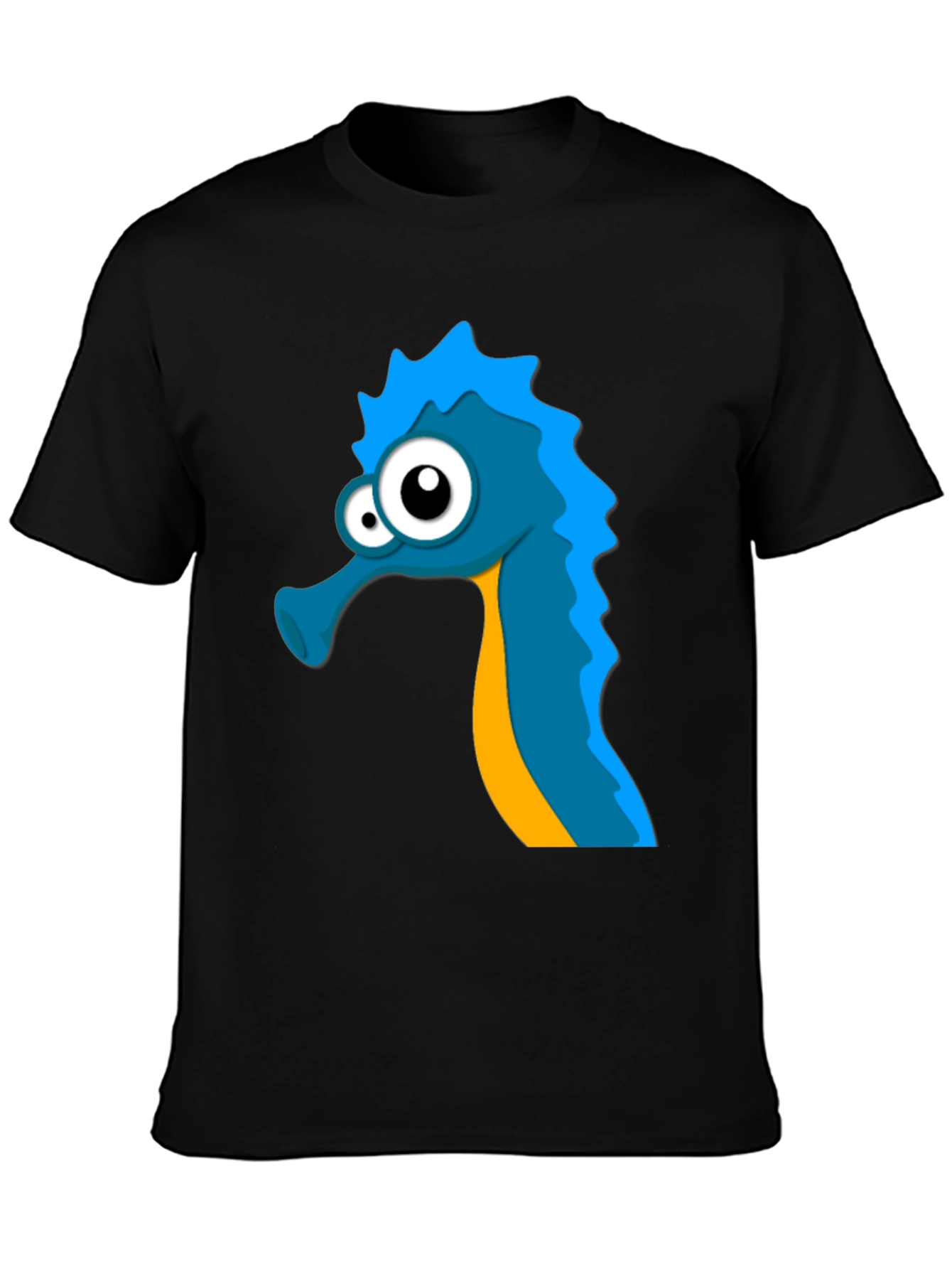 Seahorse Graphic Tee - Unique Cartoon Design