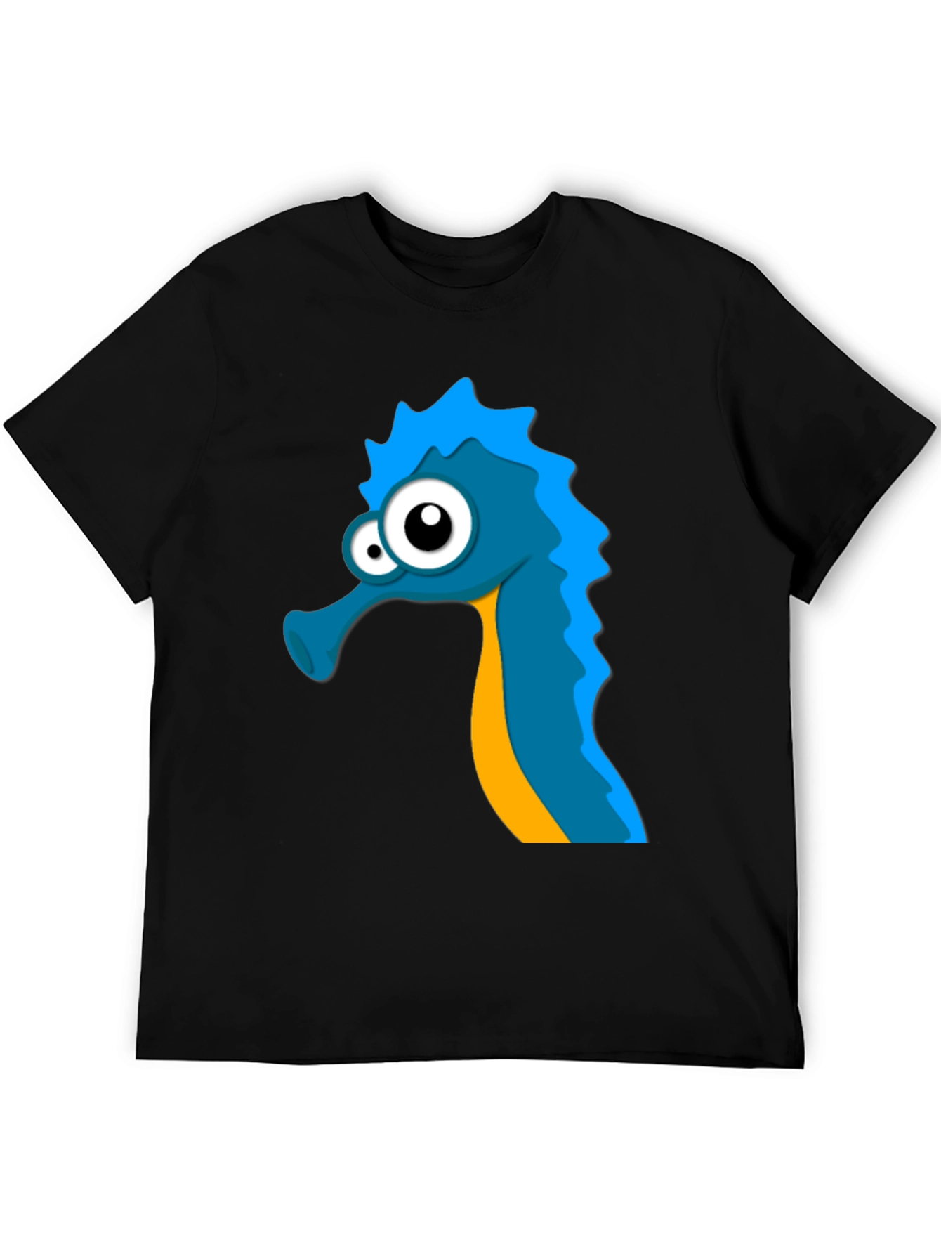 Seahorse Graphic Tee - Unique Cartoon Design