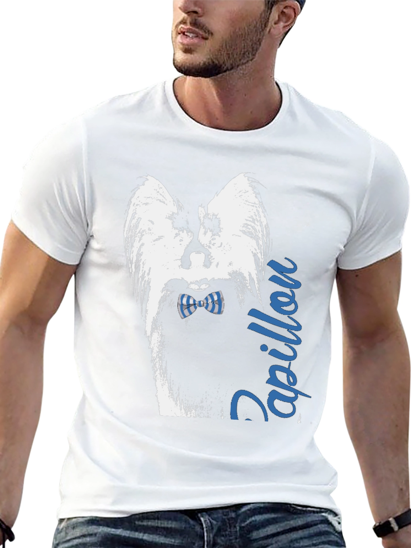 Papillon Dog Breed Graphic T-Shirt