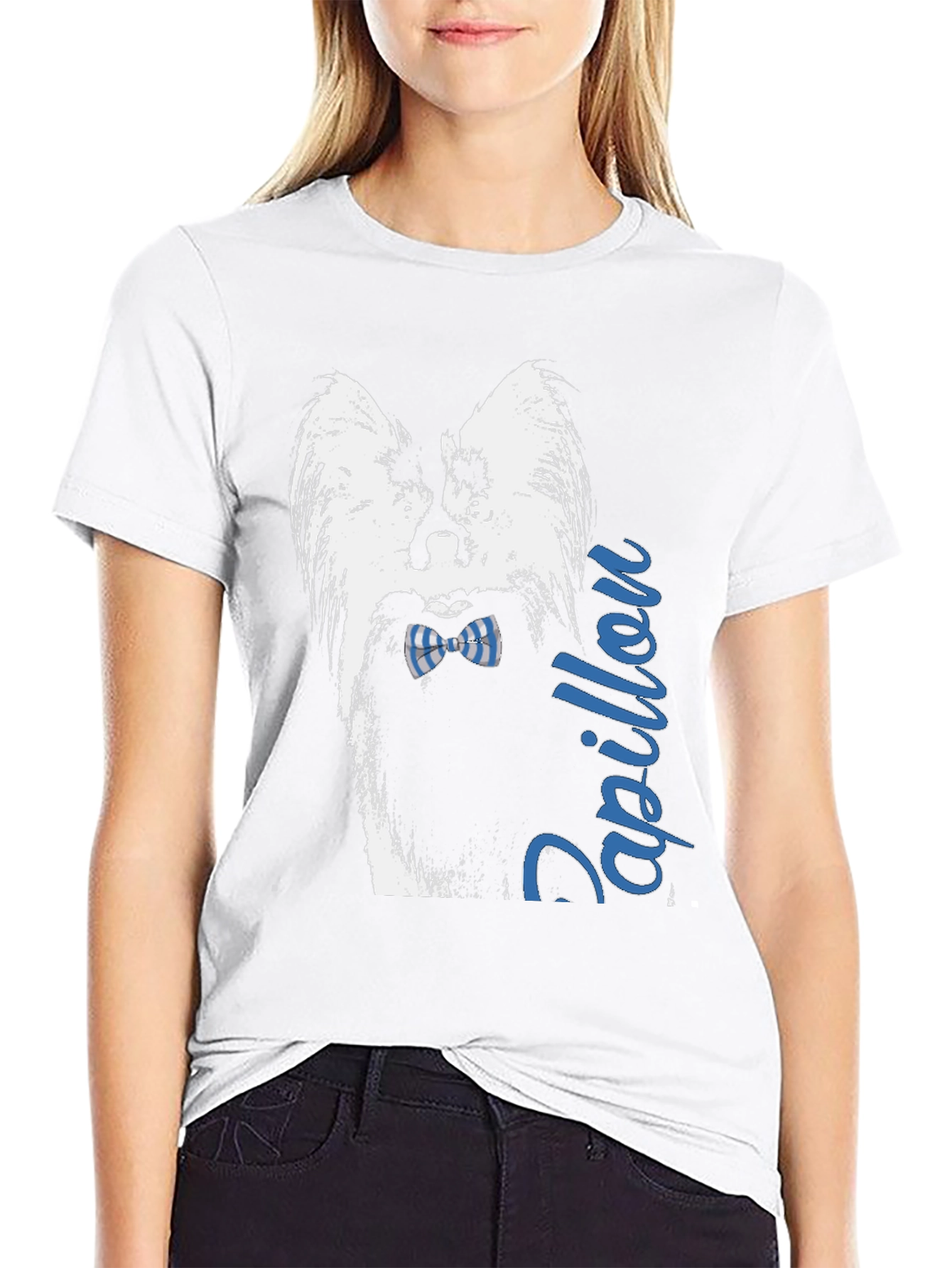 Papillon Dog Breed Graphic T-Shirt