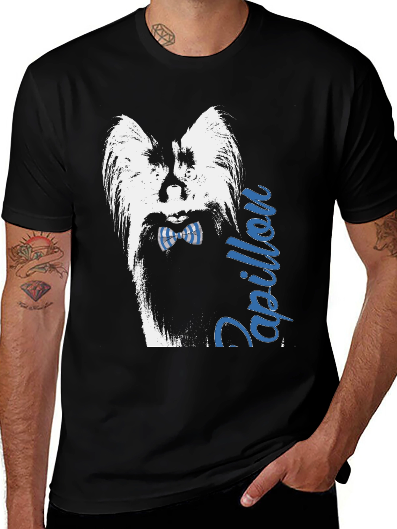 Papillon Dog Breed Graphic T-Shirt
