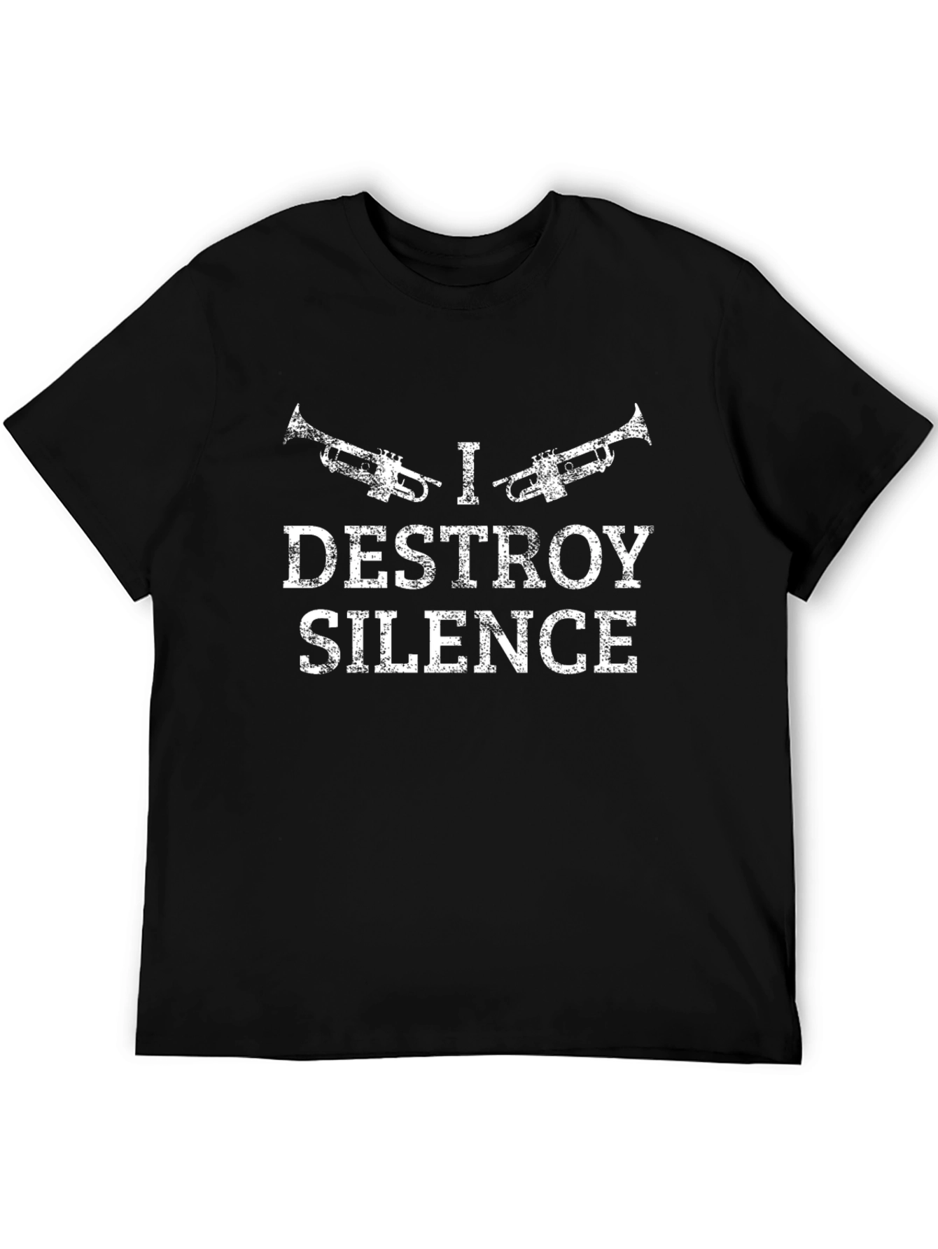 I Destroy Silence Trumpet Graphic Tee
