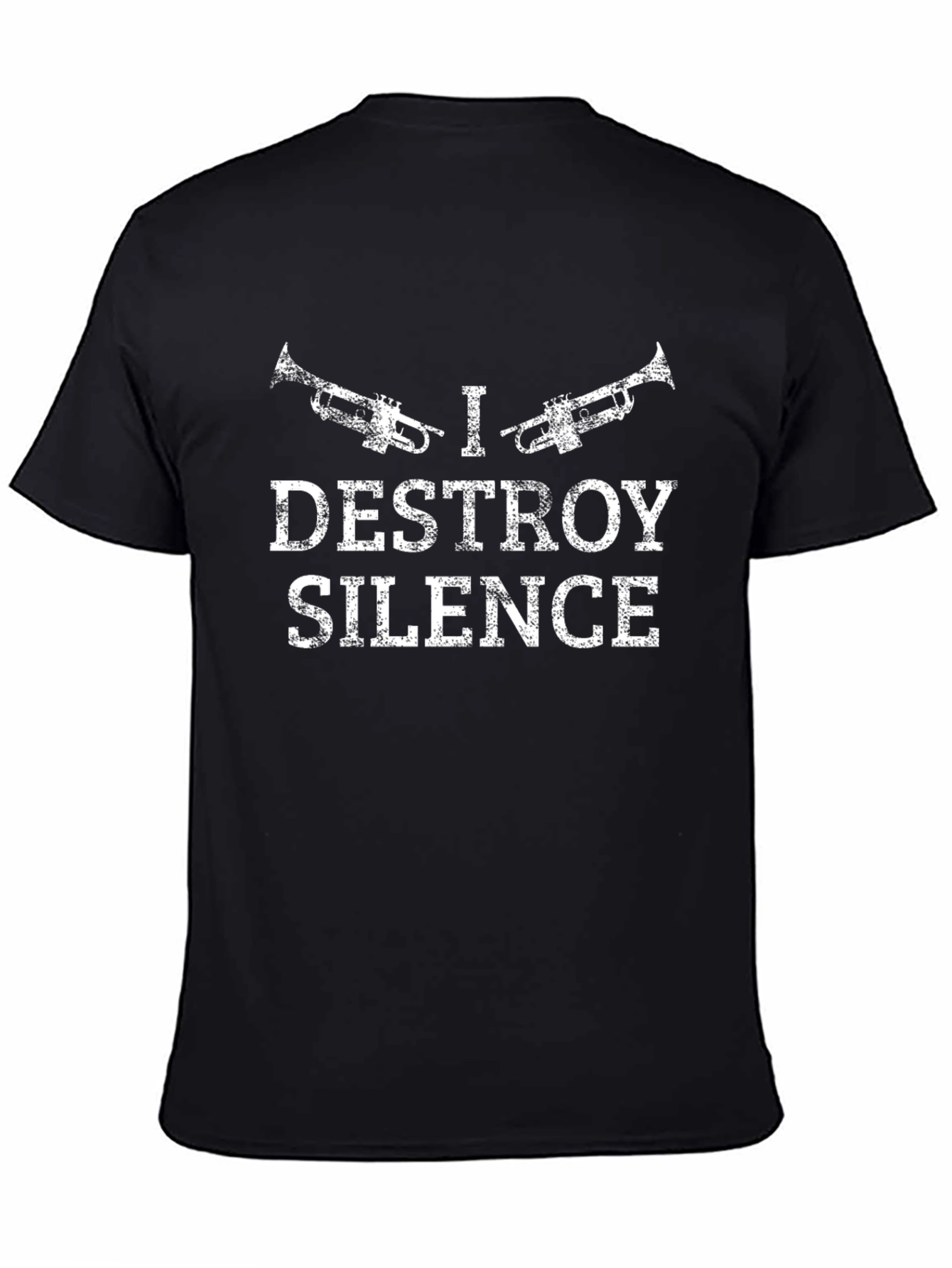I Destroy Silence Trumpet Graphic Tee