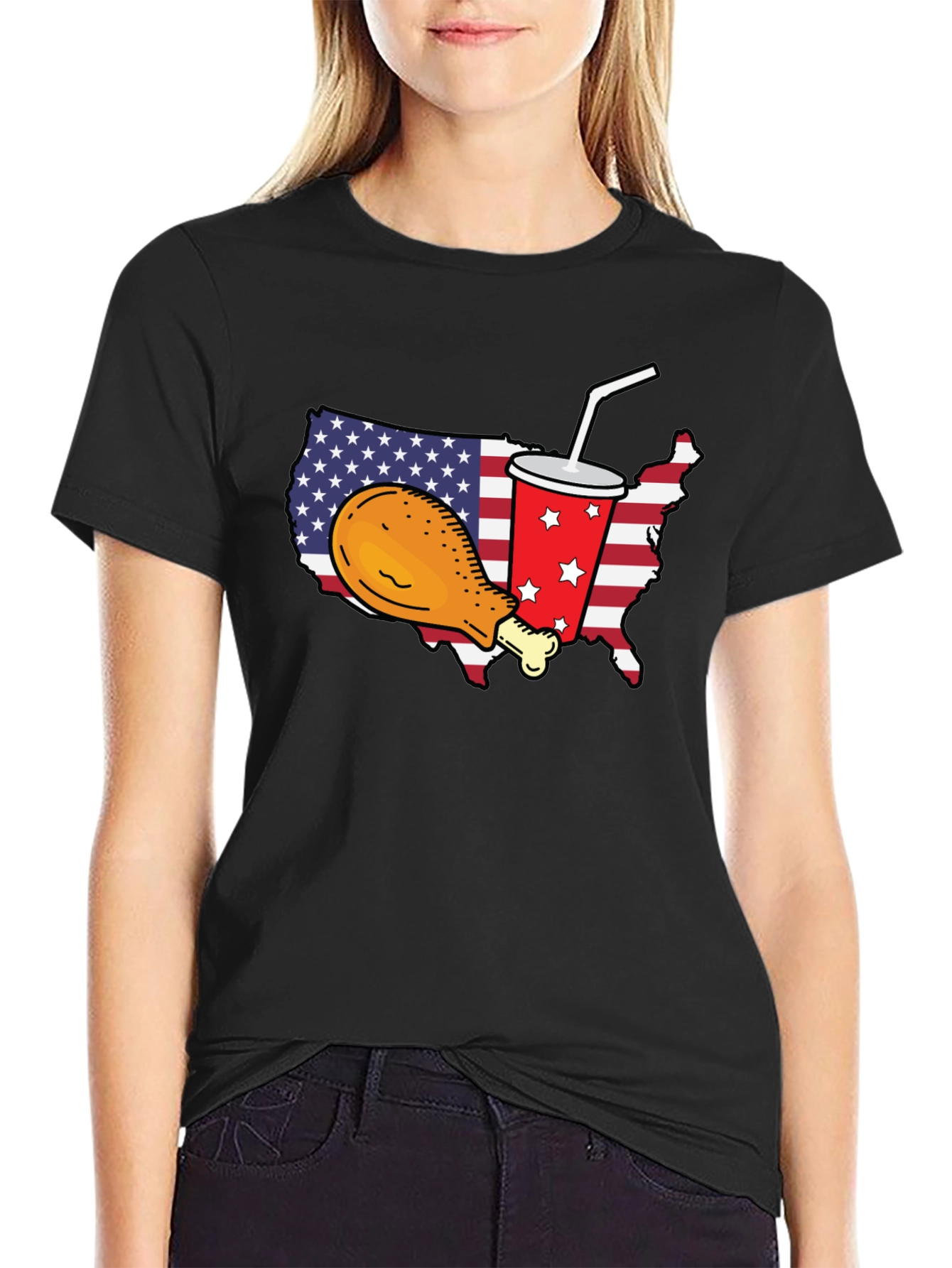USA Chicken & Soda T-Shirt