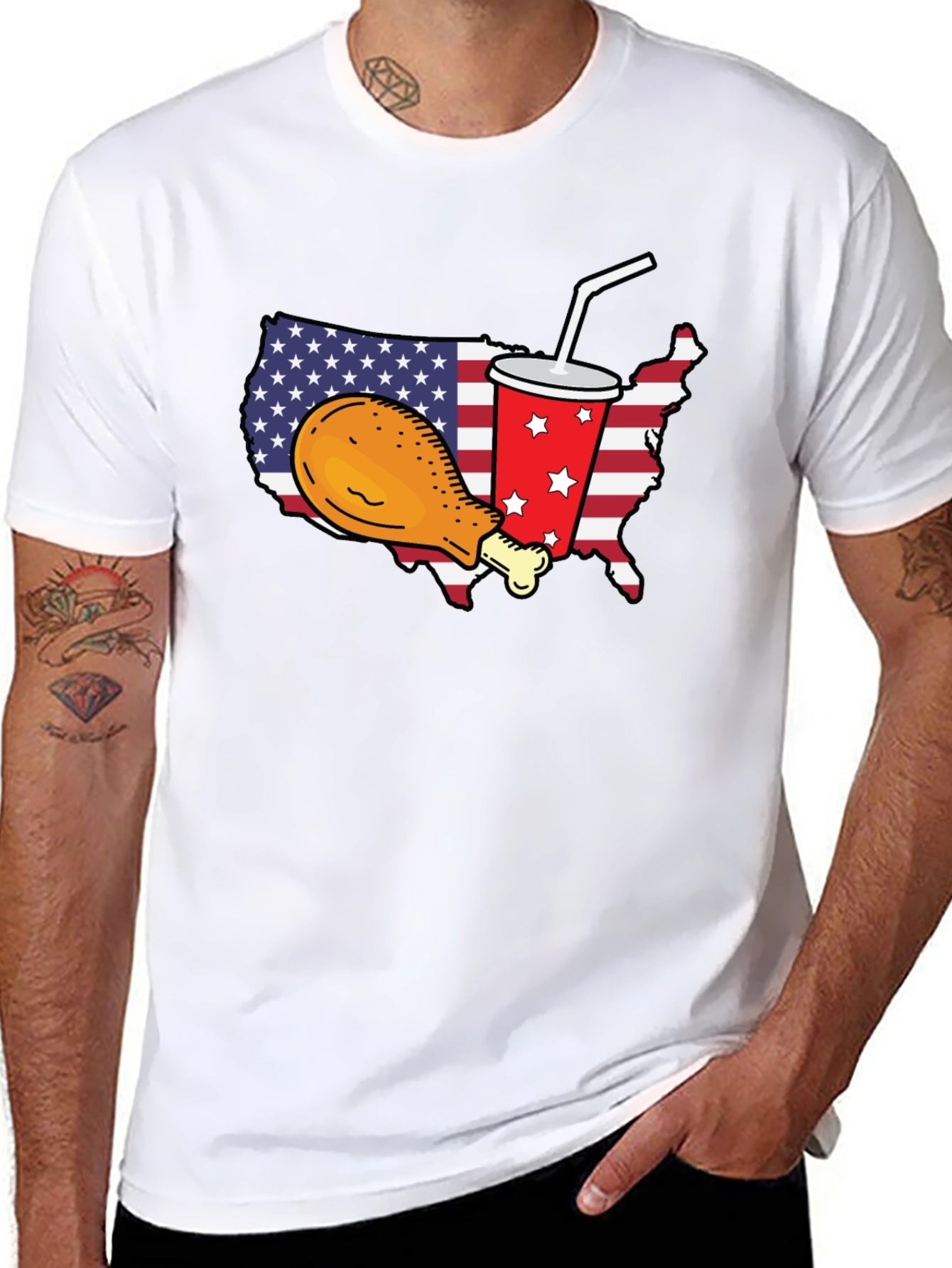 USA Chicken & Soda T-Shirt