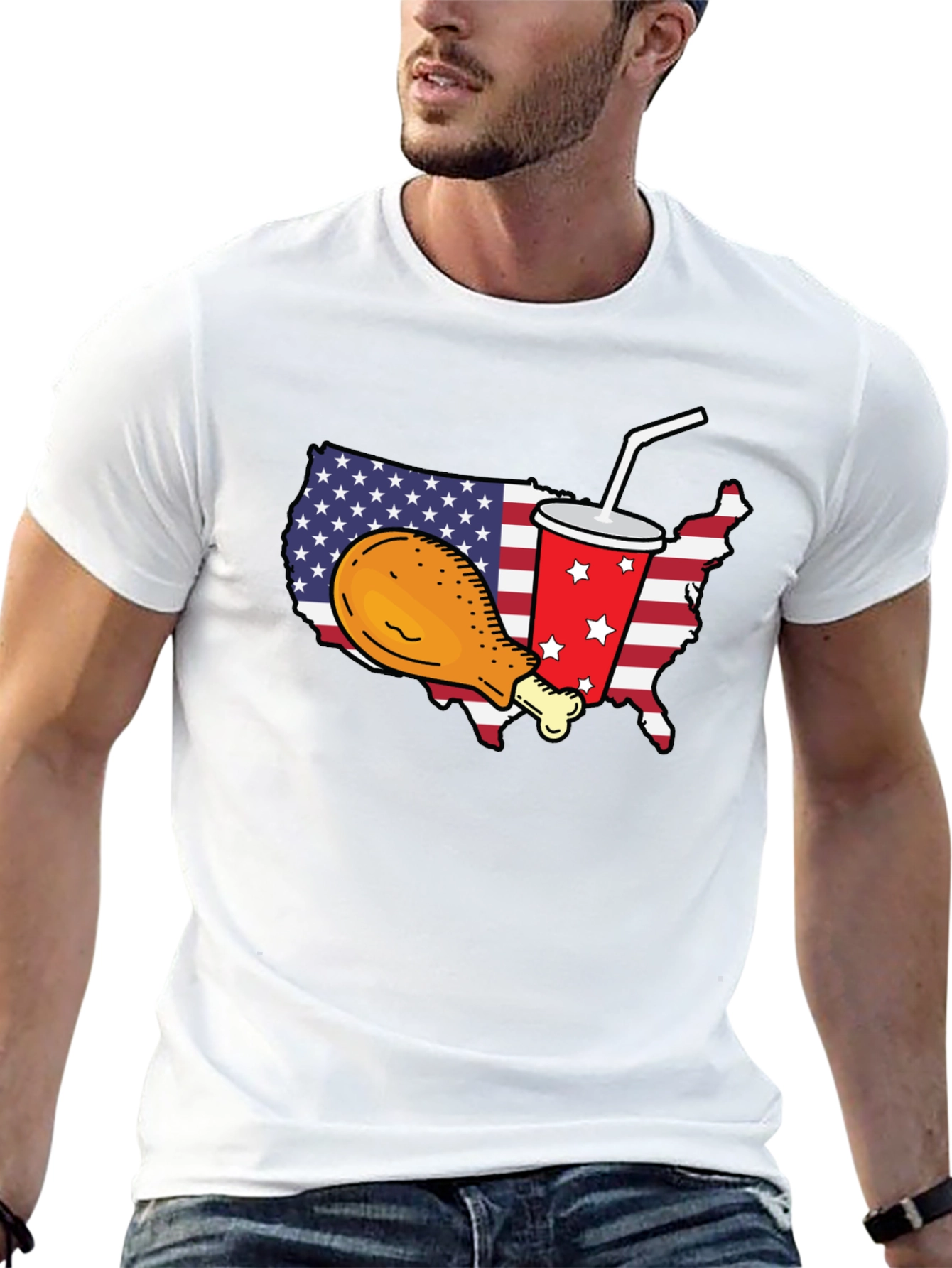 USA Chicken & Soda T-Shirt
