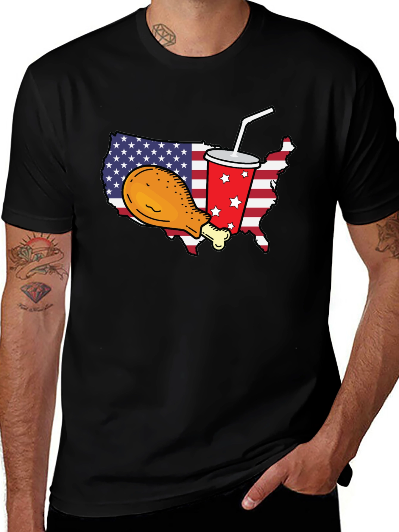 USA Chicken & Soda T-Shirt