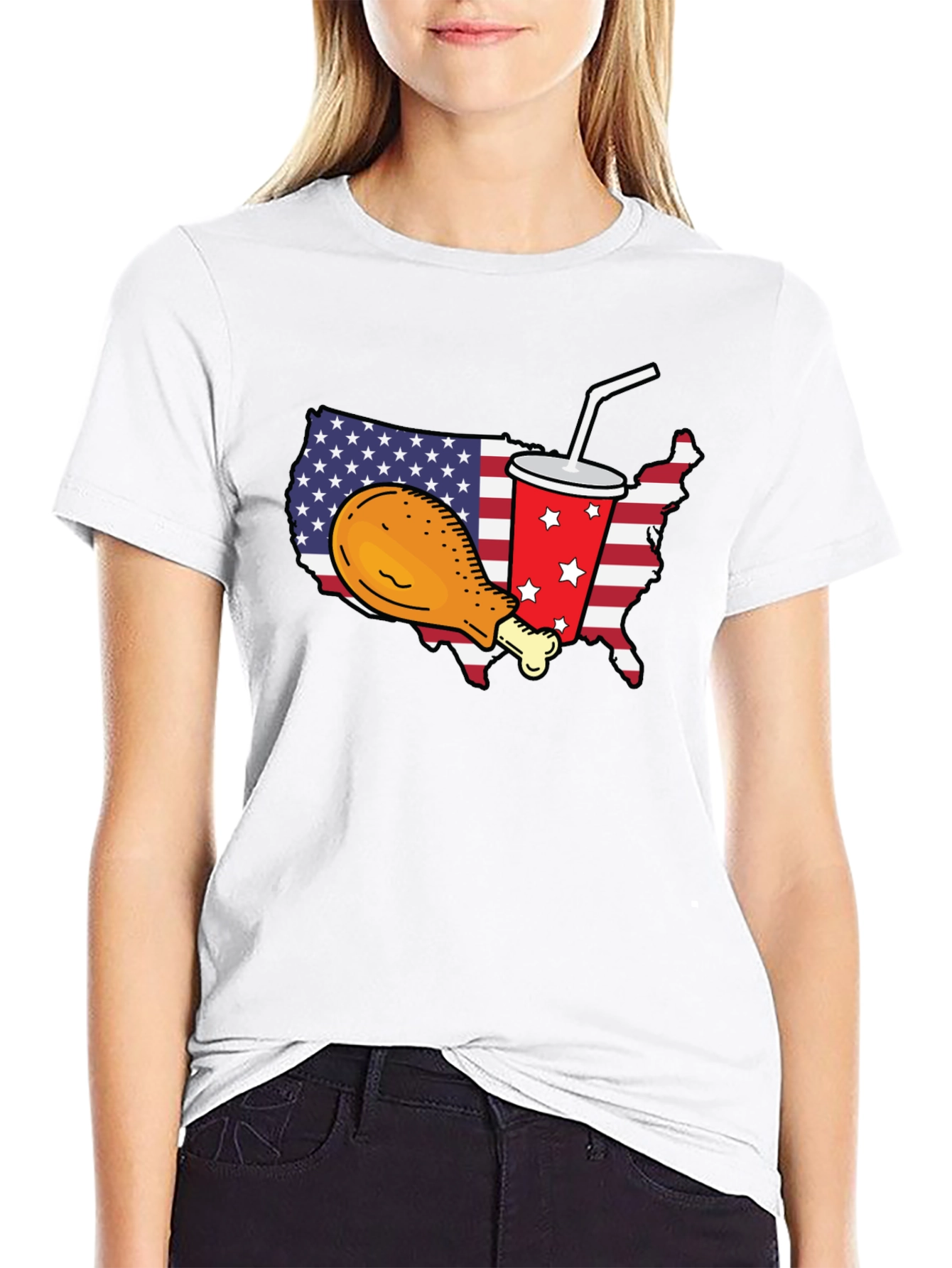 USA Chicken & Soda T-Shirt
