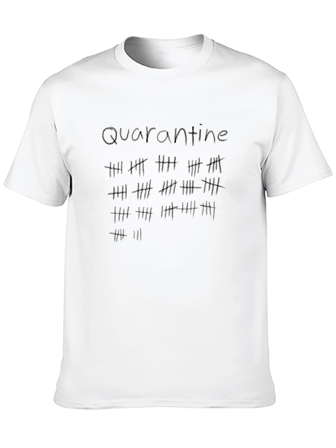 Quarantine Countdown Black T-Shirt