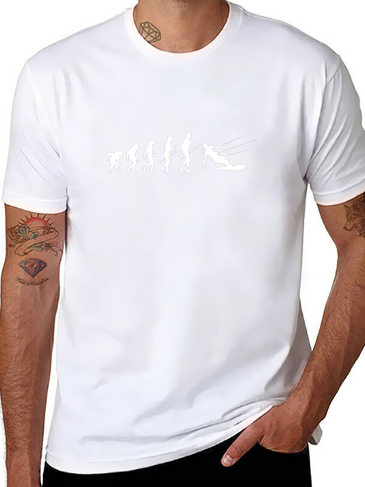 Evolution of Kiteboarding T-Shirt - Black Unique Design