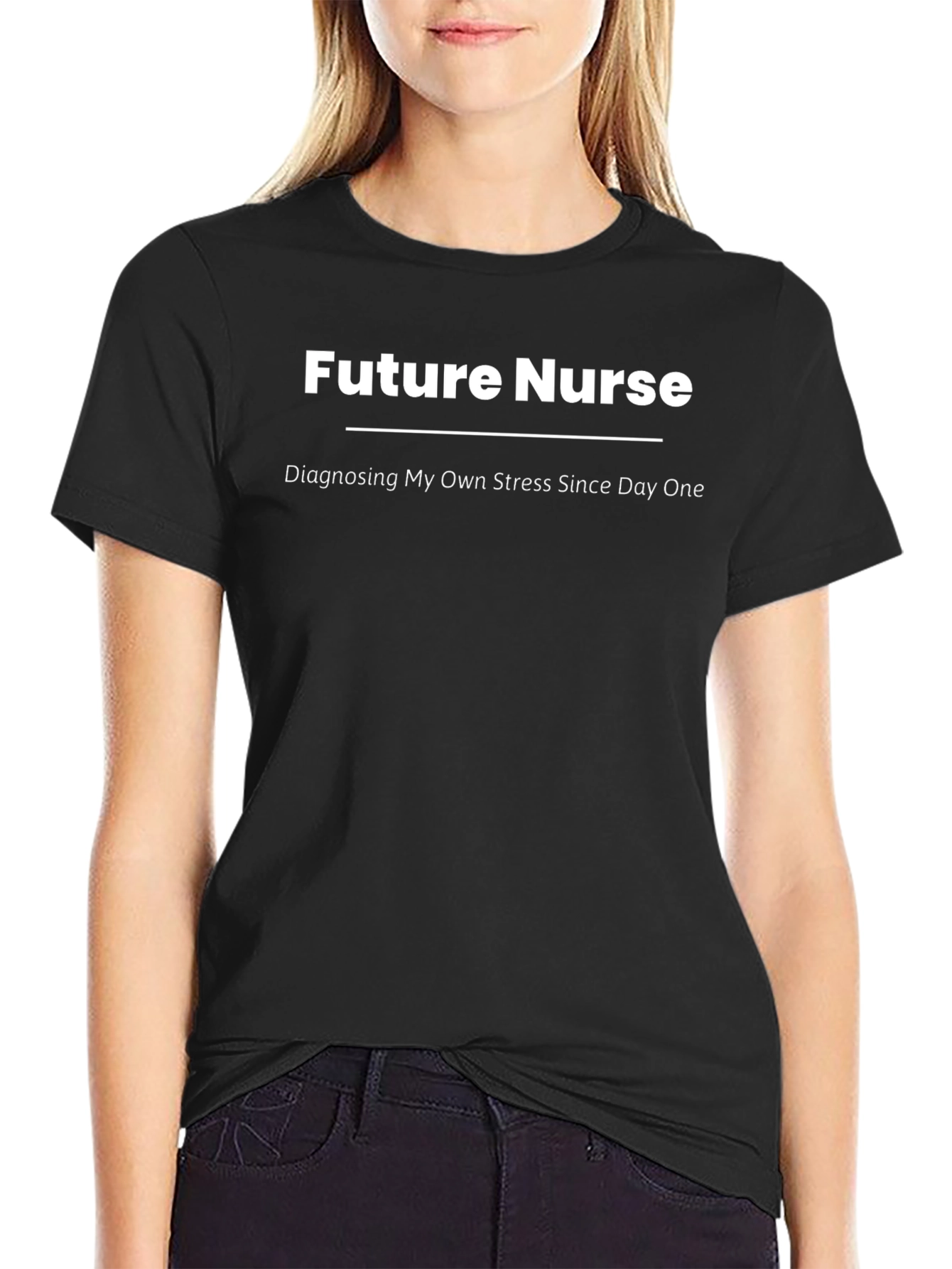 Future Nurse Black T-Shirt