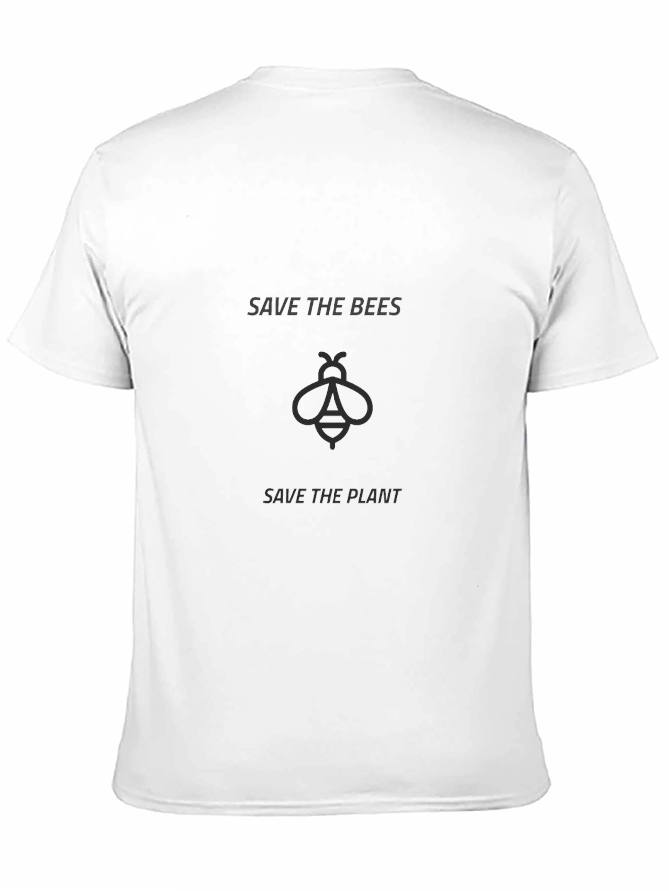 Save the Bees Graphic Tee - Black Crew Neck