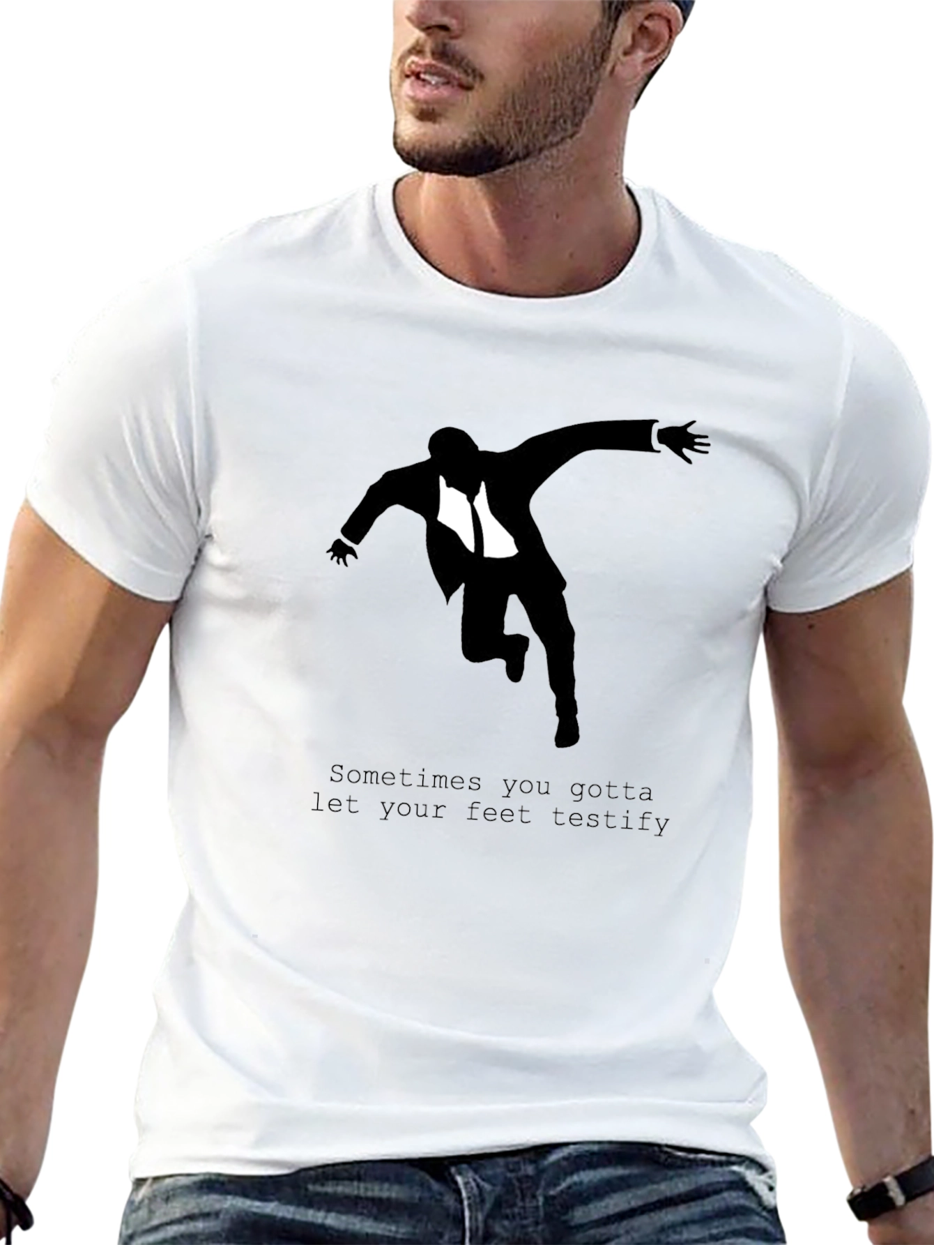 Black Suit Silhouette T-Shirt