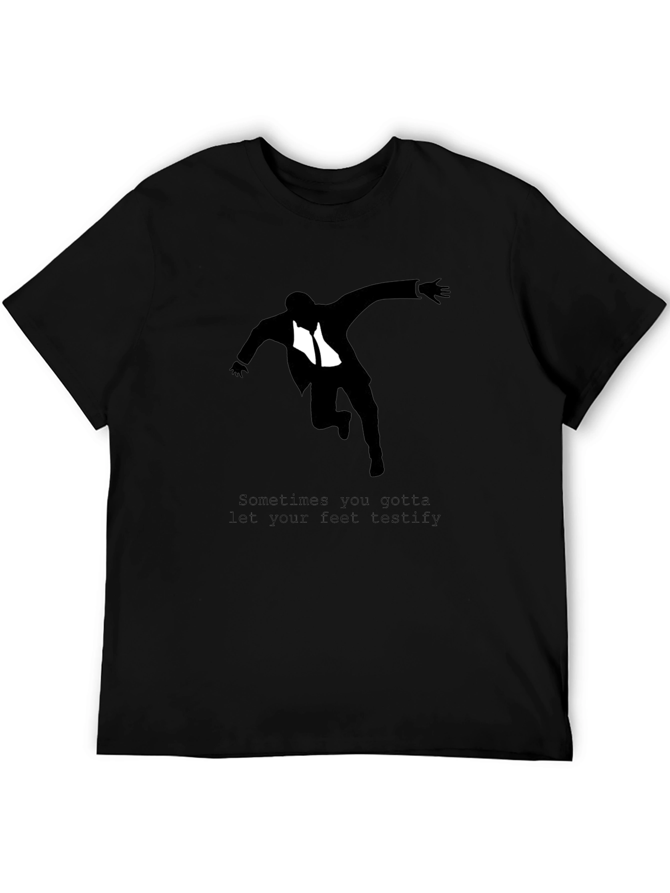 Black Suit Silhouette T-Shirt