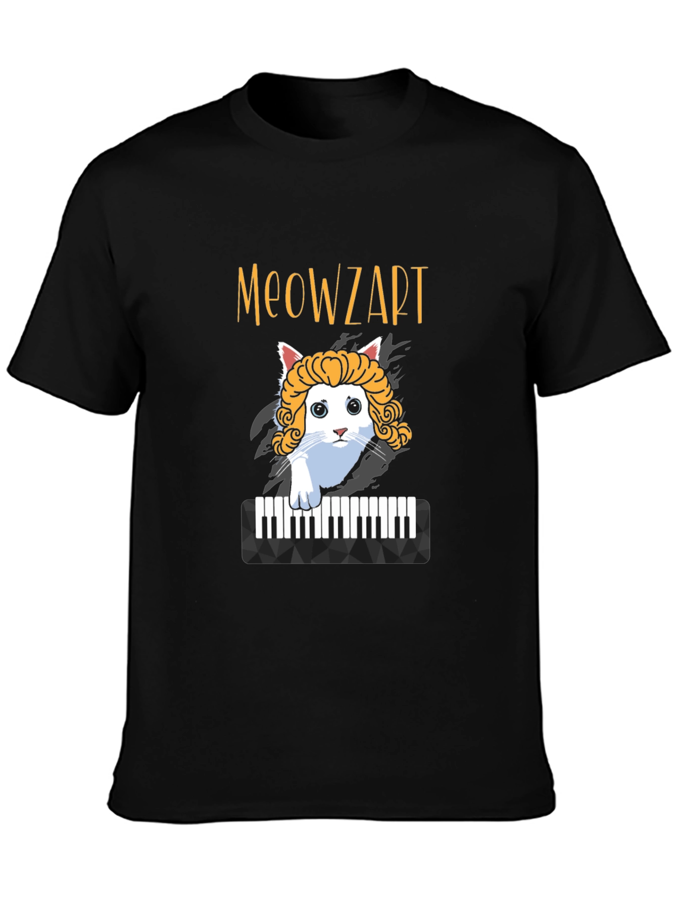 Meowzart Cat T-Shirt - Funny Music Lover Tee