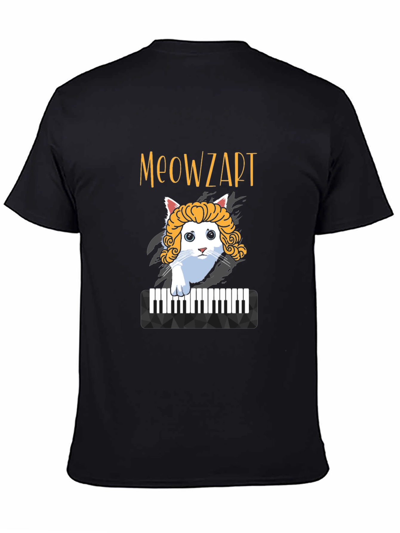 Meowzart Cat T-Shirt - Funny Music Lover Tee