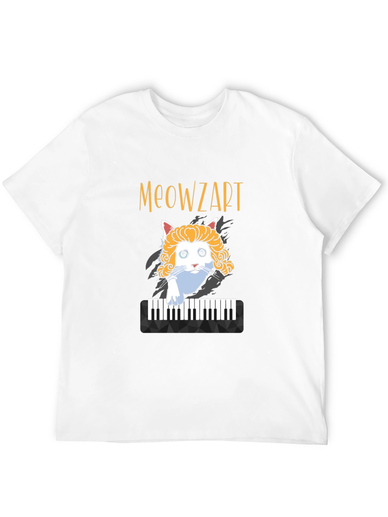Meowzart Cat T-Shirt - Funny Music Lover Tee