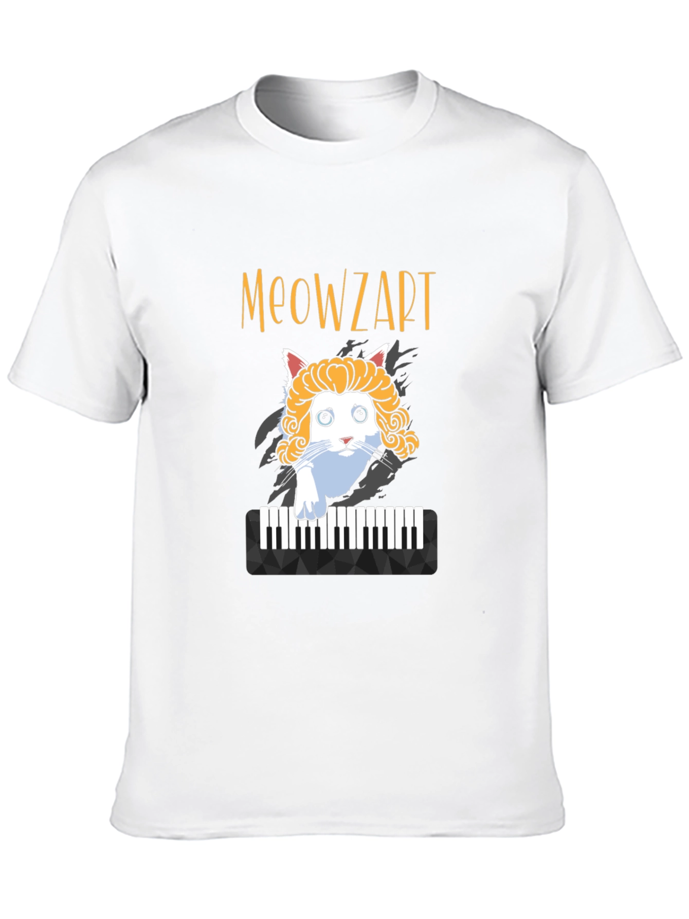 Meowzart Cat T-Shirt - Funny Music Lover Tee