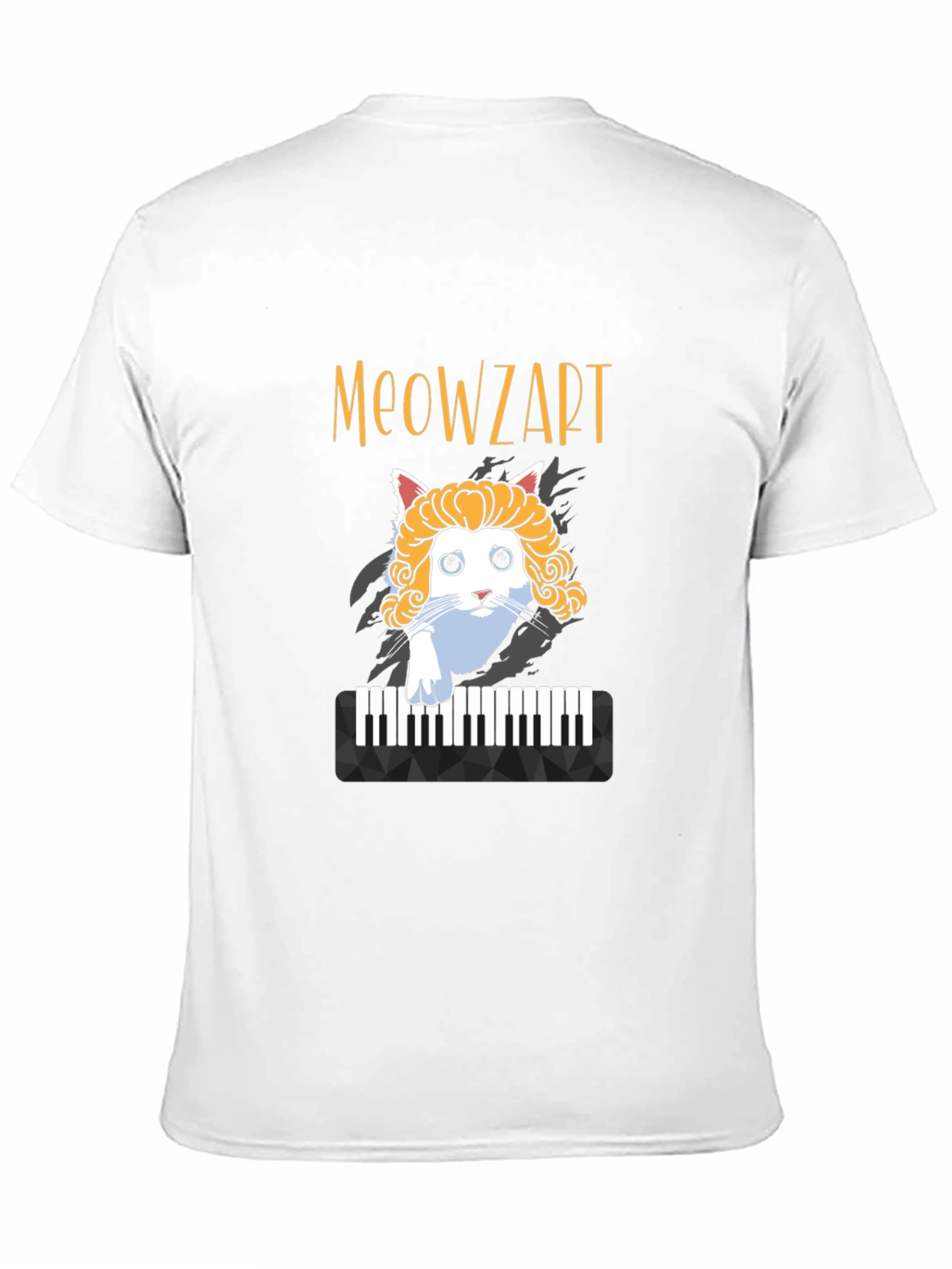 Meowzart Cat T-Shirt - Funny Music Lover Tee