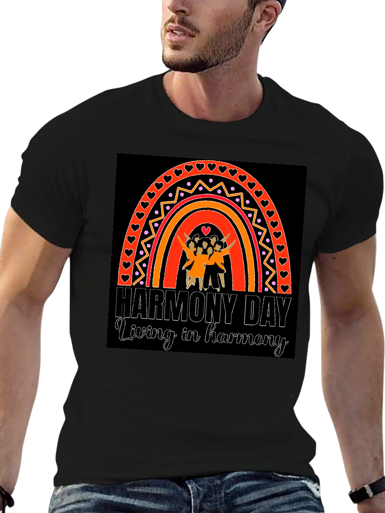 Harmony Day T-Shirt: Living in Harmony Design