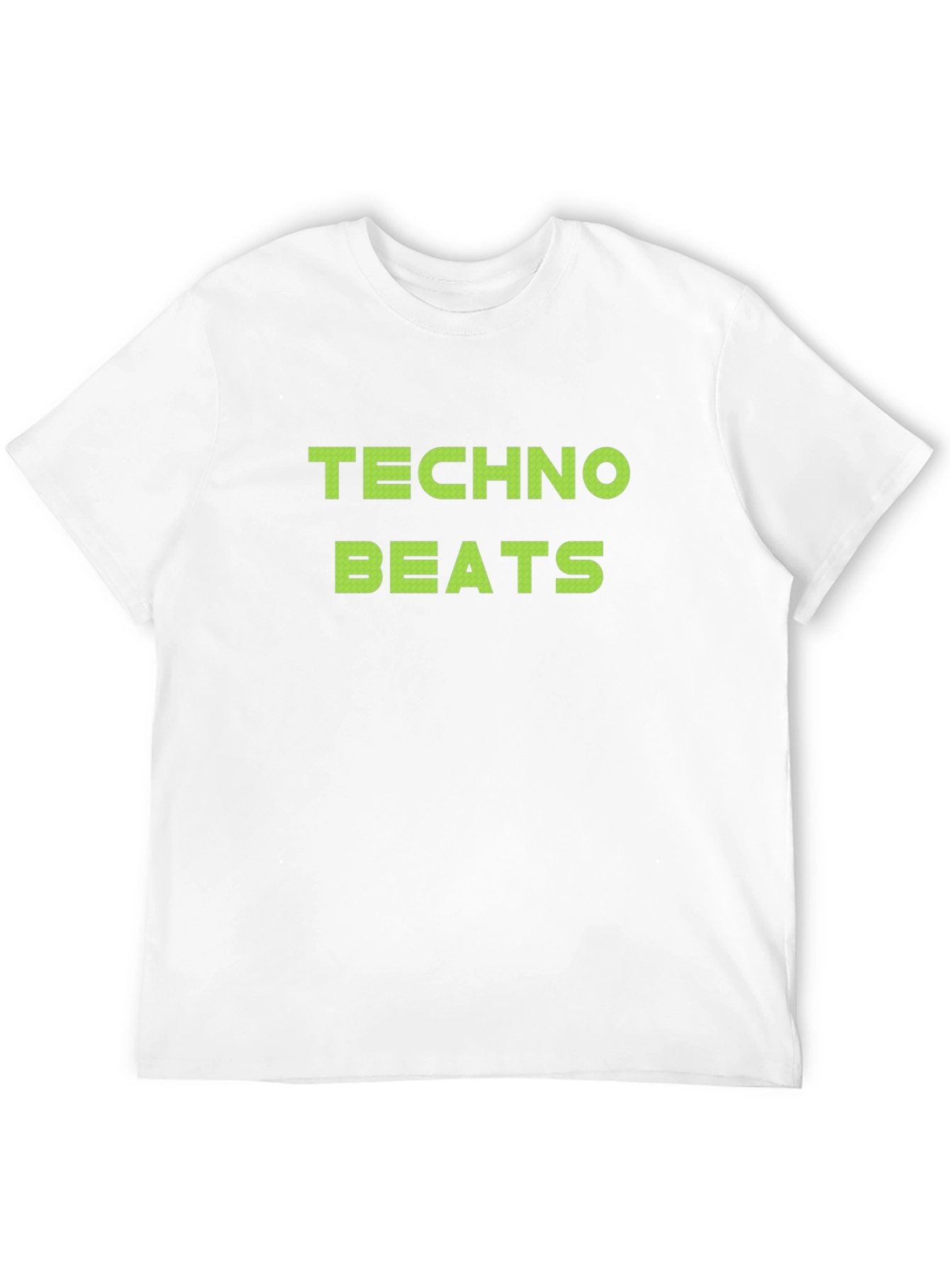 Techno Beats Graphic Tee - Black Cotton T-Shirt