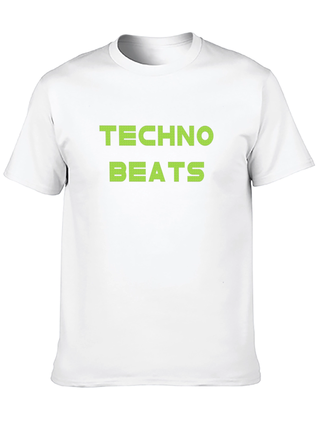 Techno Beats Graphic Tee - Black Cotton T-Shirt
