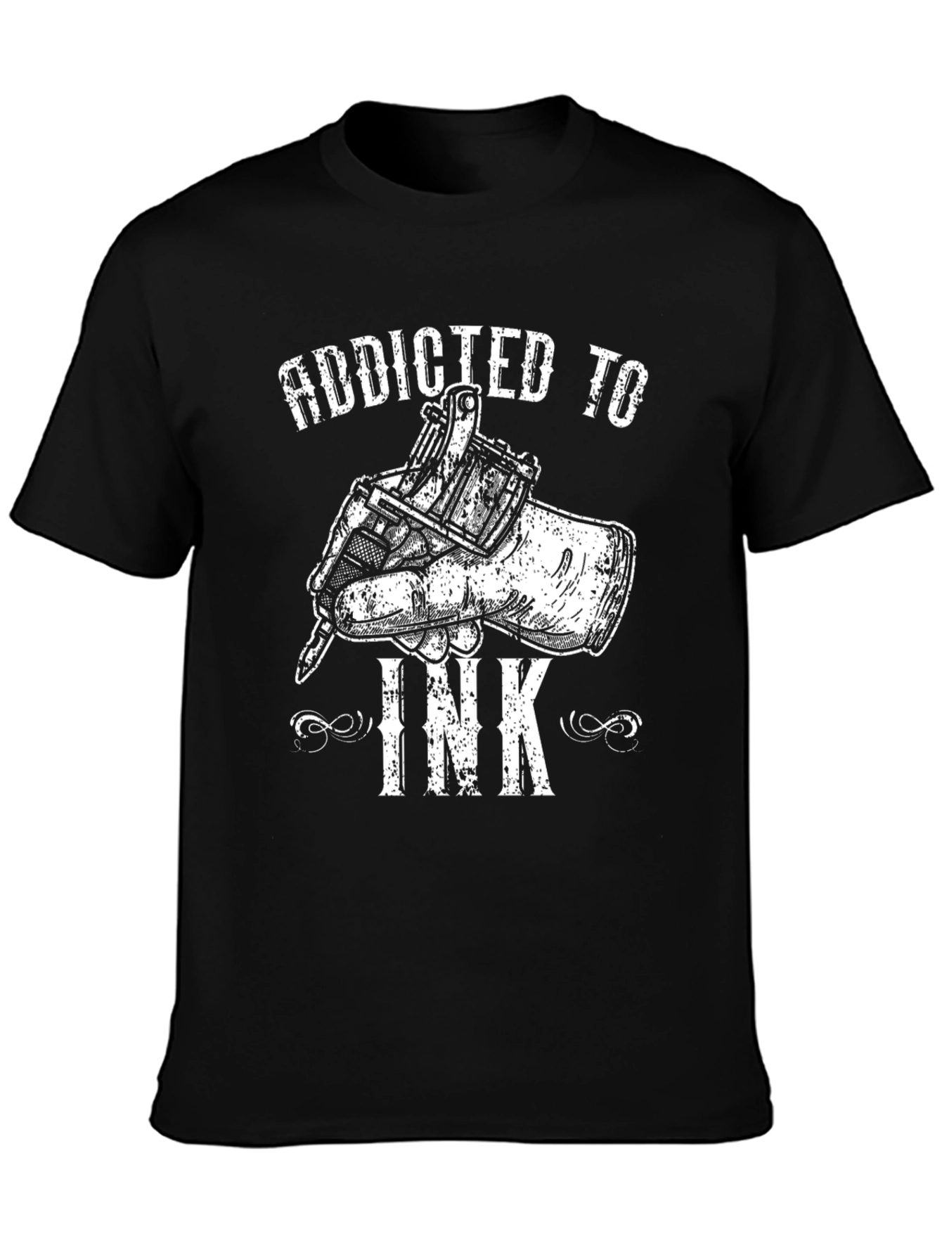 Addicted to Ink Graphic T-Shirt Tattoo Artist Tee