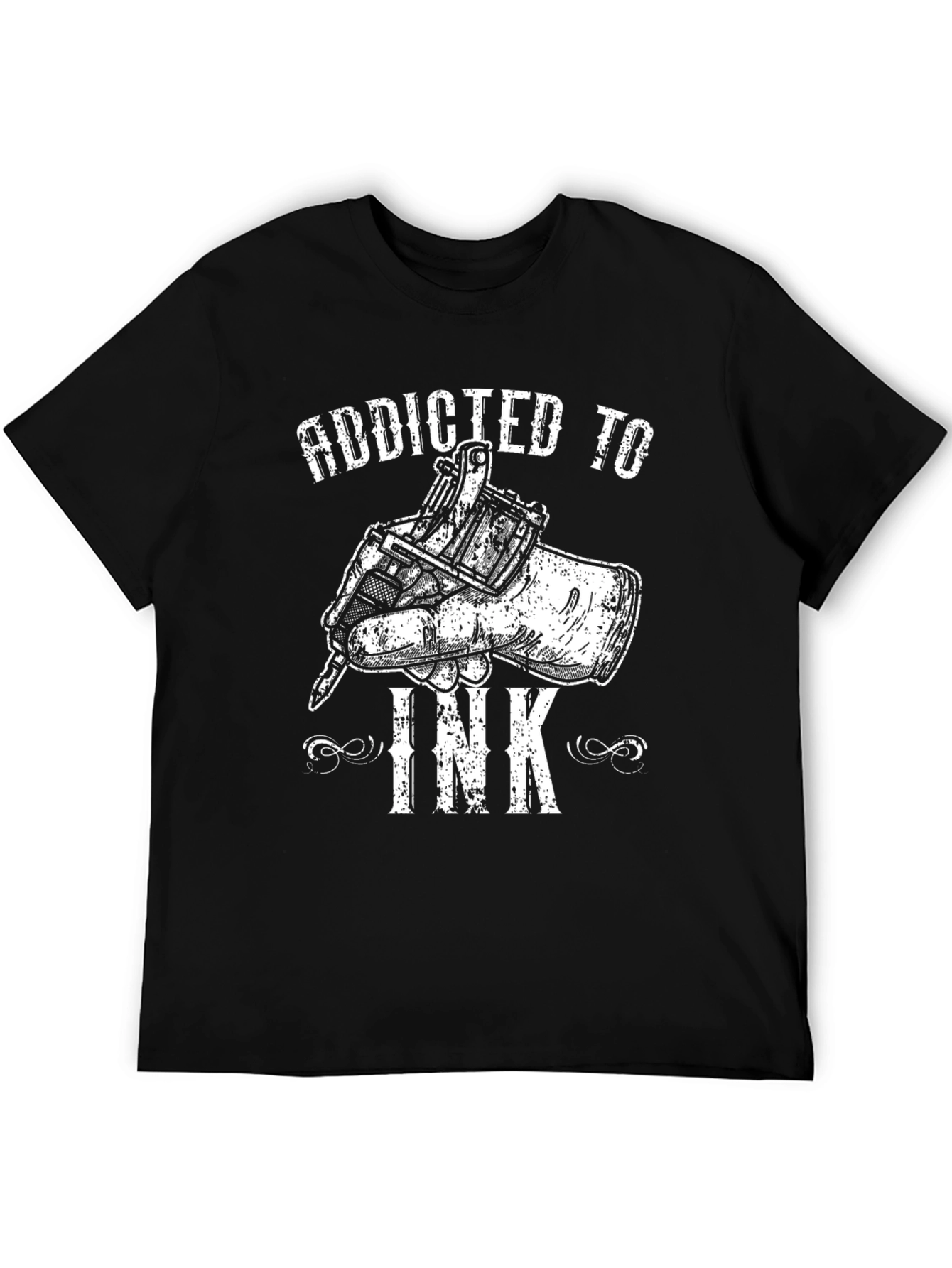 Addicted to Ink Graphic T-Shirt Tattoo Artist Tee