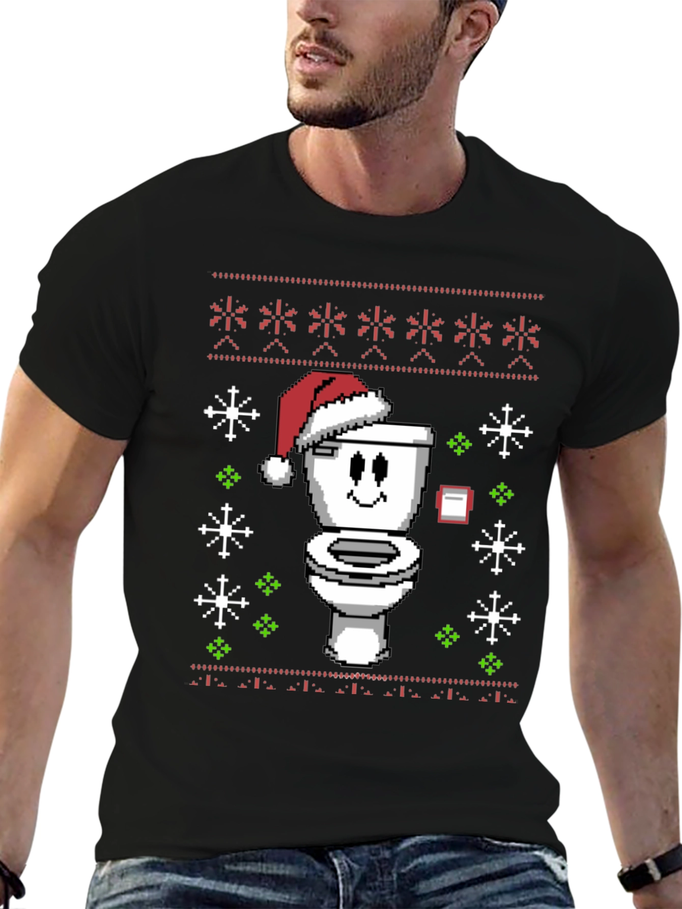 Funny Toilet Christmas Sweater T-Shirt