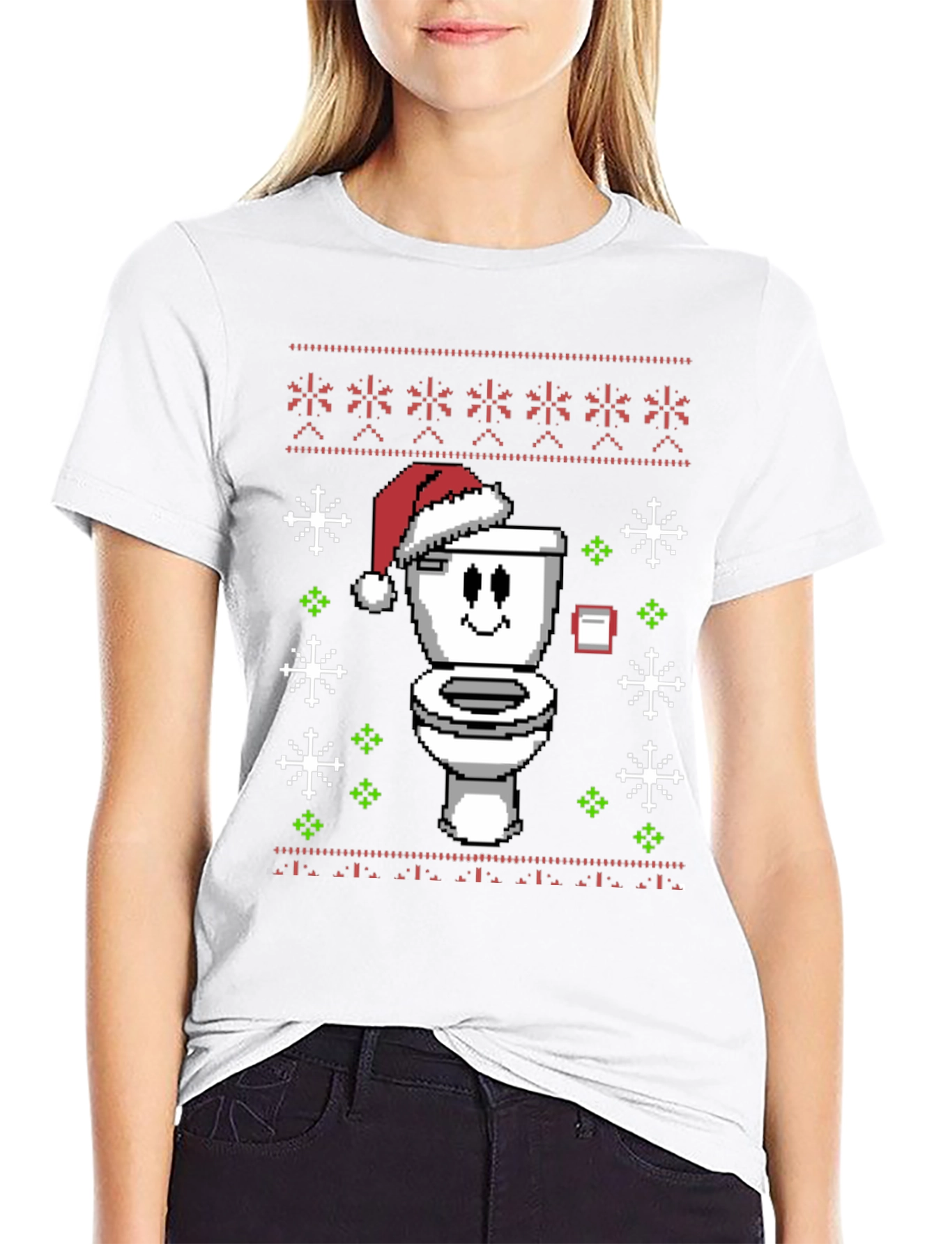 Funny Toilet Christmas Sweater T-Shirt