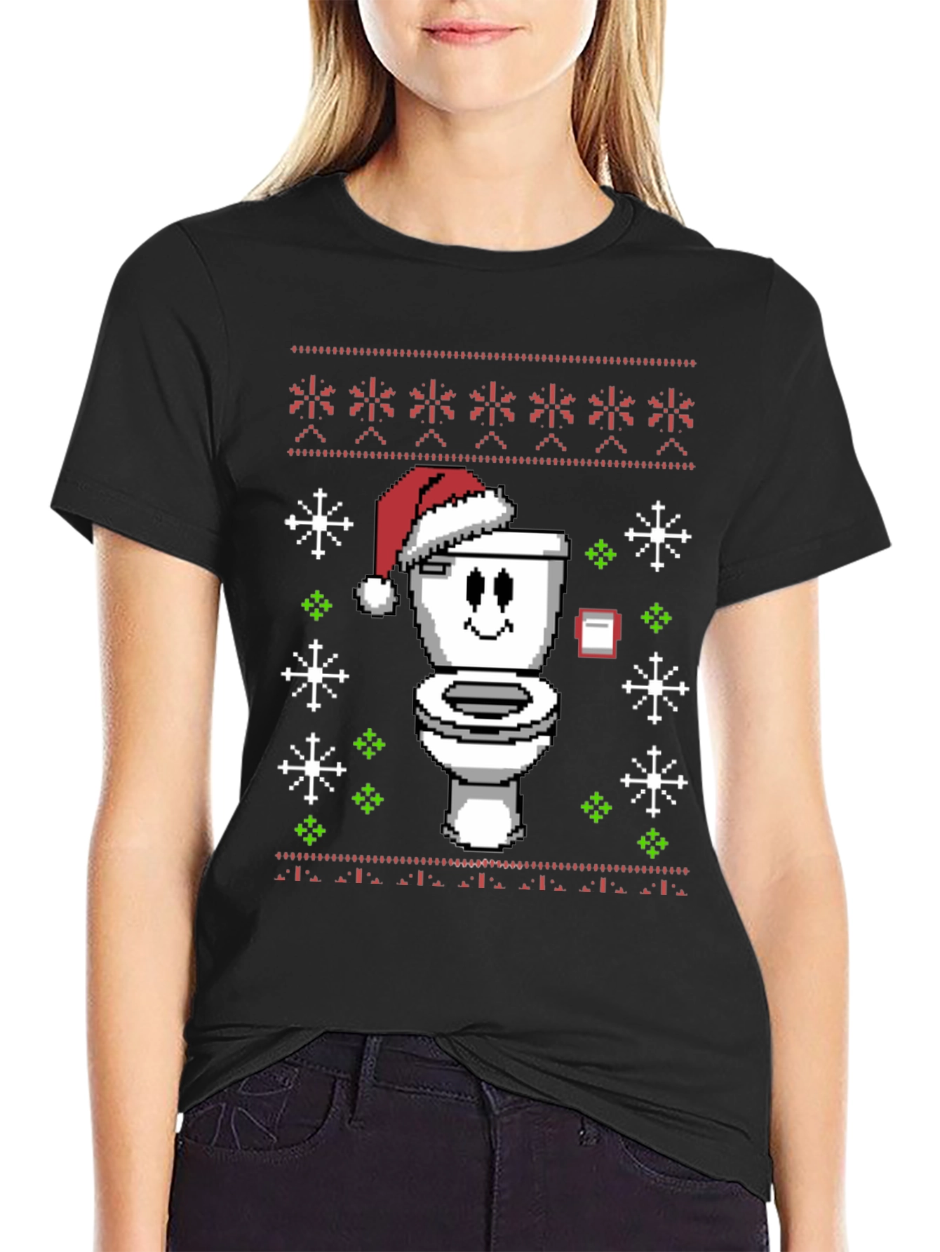 Funny Toilet Christmas Sweater T-Shirt