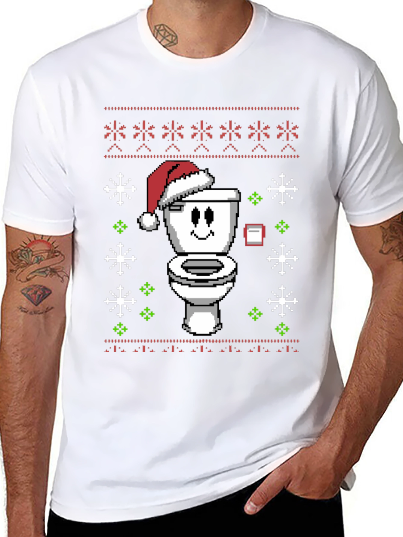 Funny Toilet Christmas Sweater T-Shirt