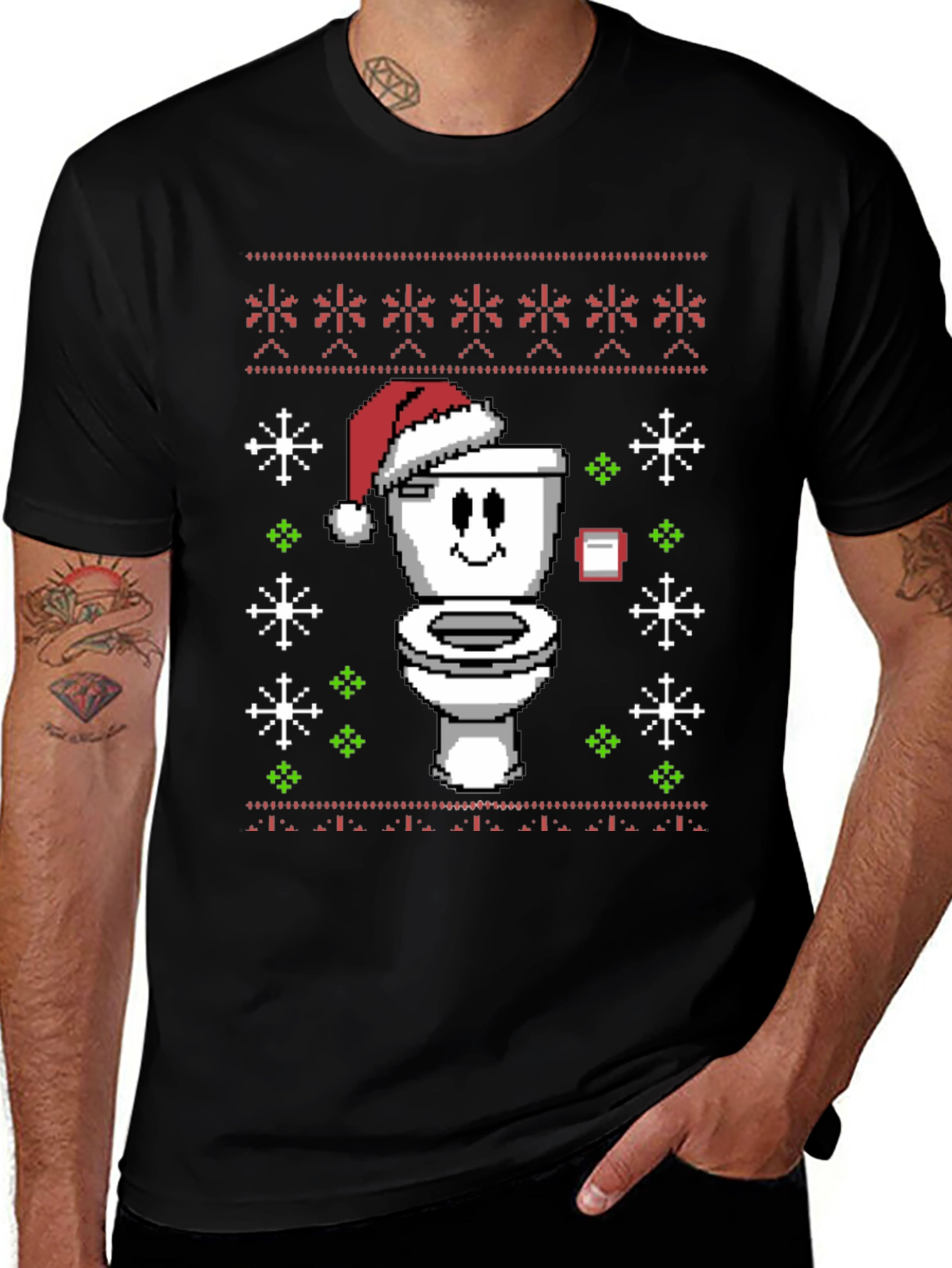 Funny Toilet Christmas Sweater T-Shirt