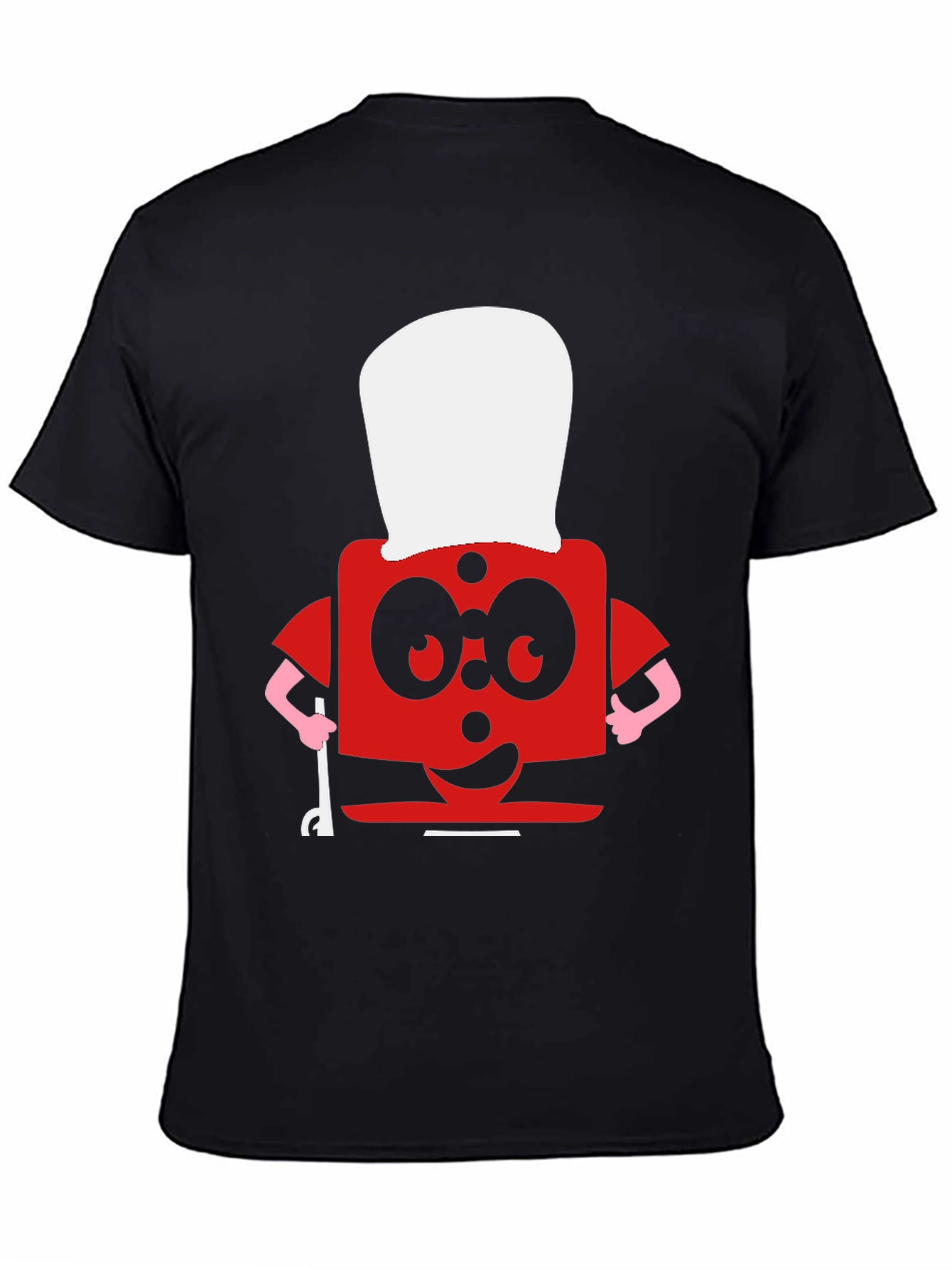 Funny Red Block Chef T-Shirt