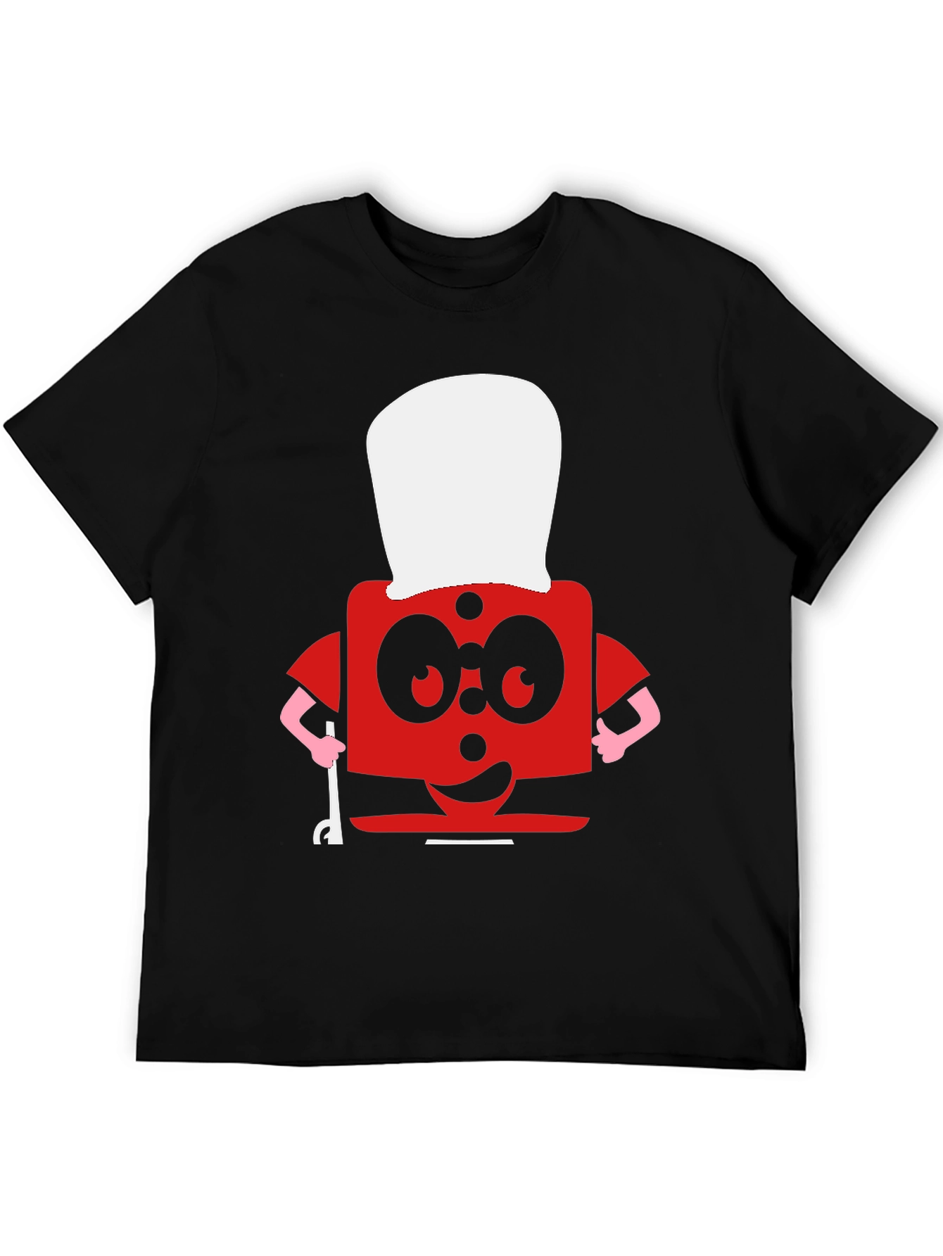 Funny Red Block Chef T-Shirt