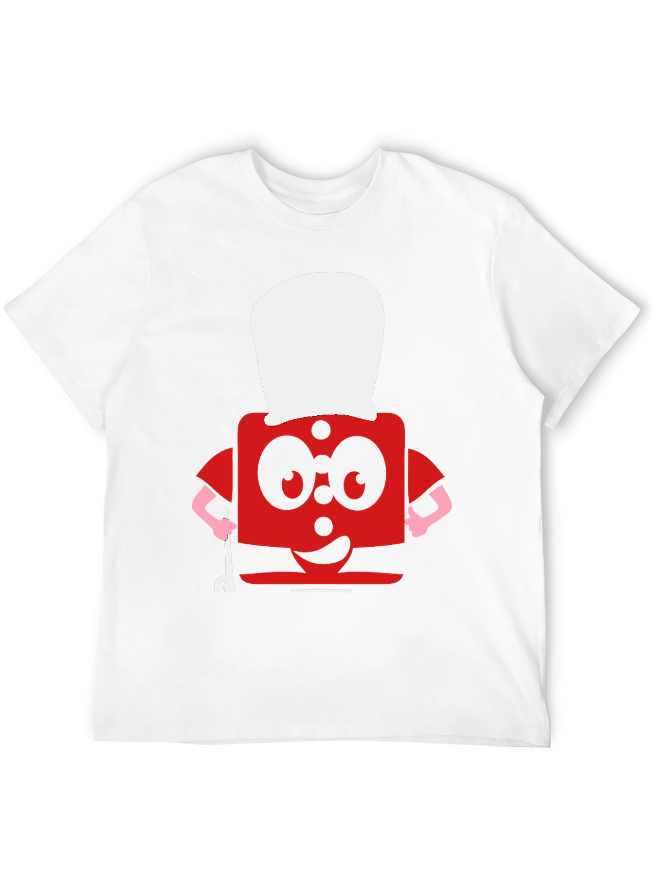 Funny Red Block Chef T-Shirt