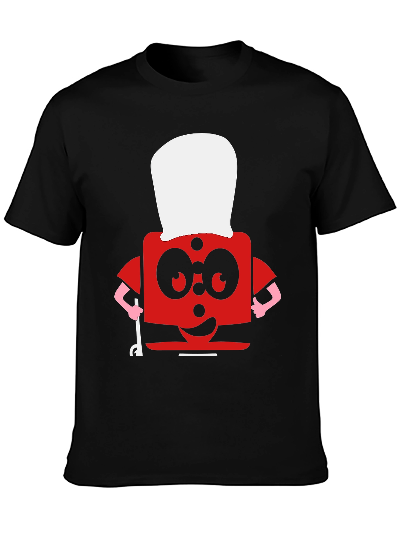 Funny Red Block Chef T-Shirt