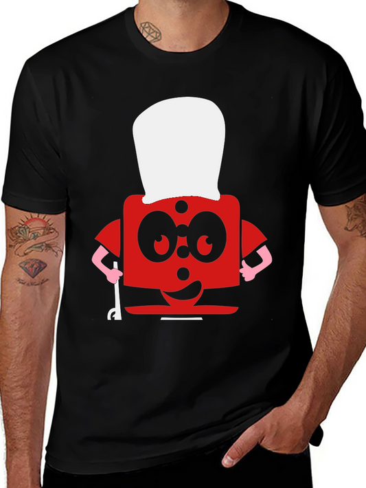 Funny Red Block Chef T-Shirt