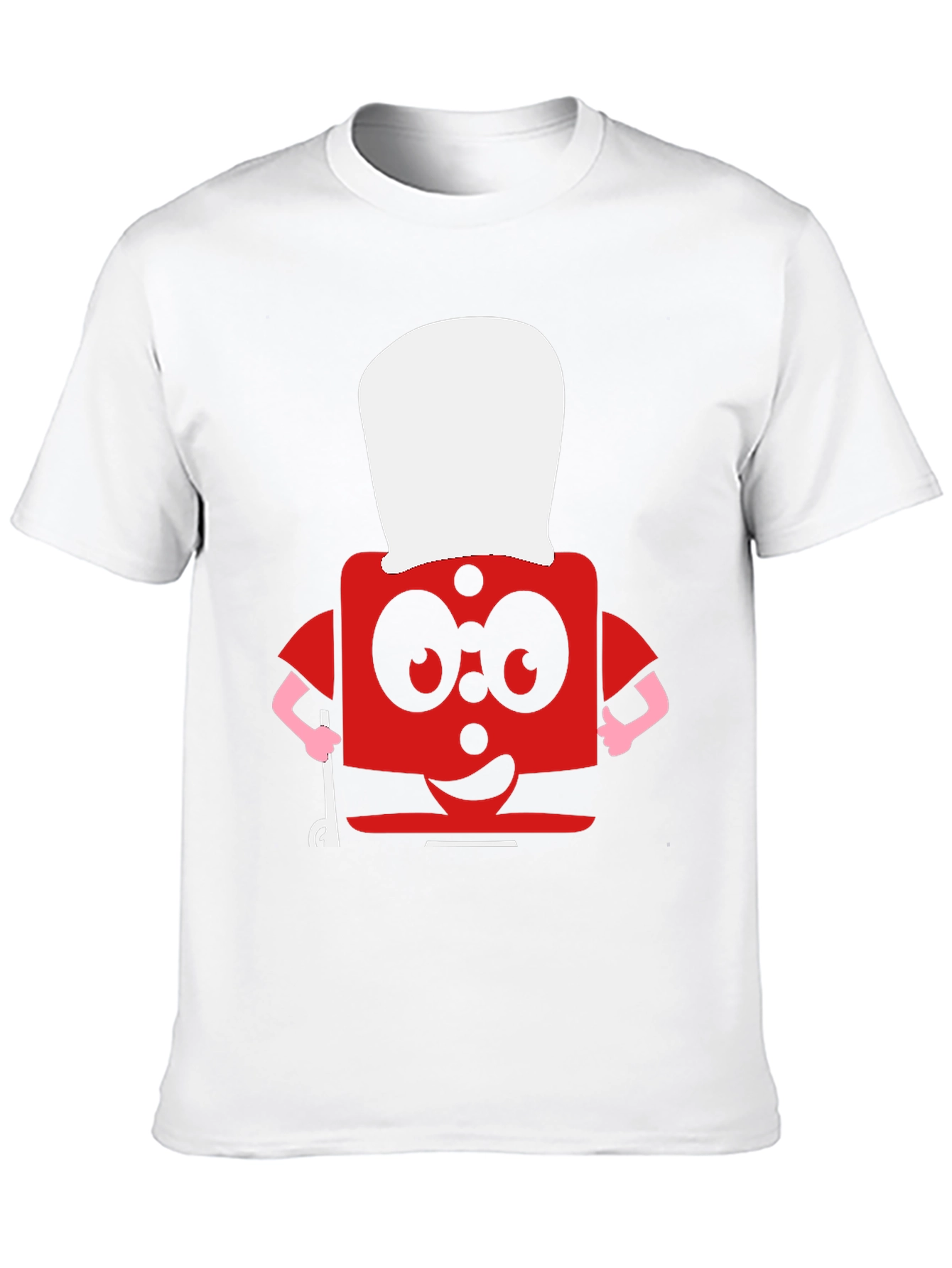 Funny Red Block Chef T-Shirt