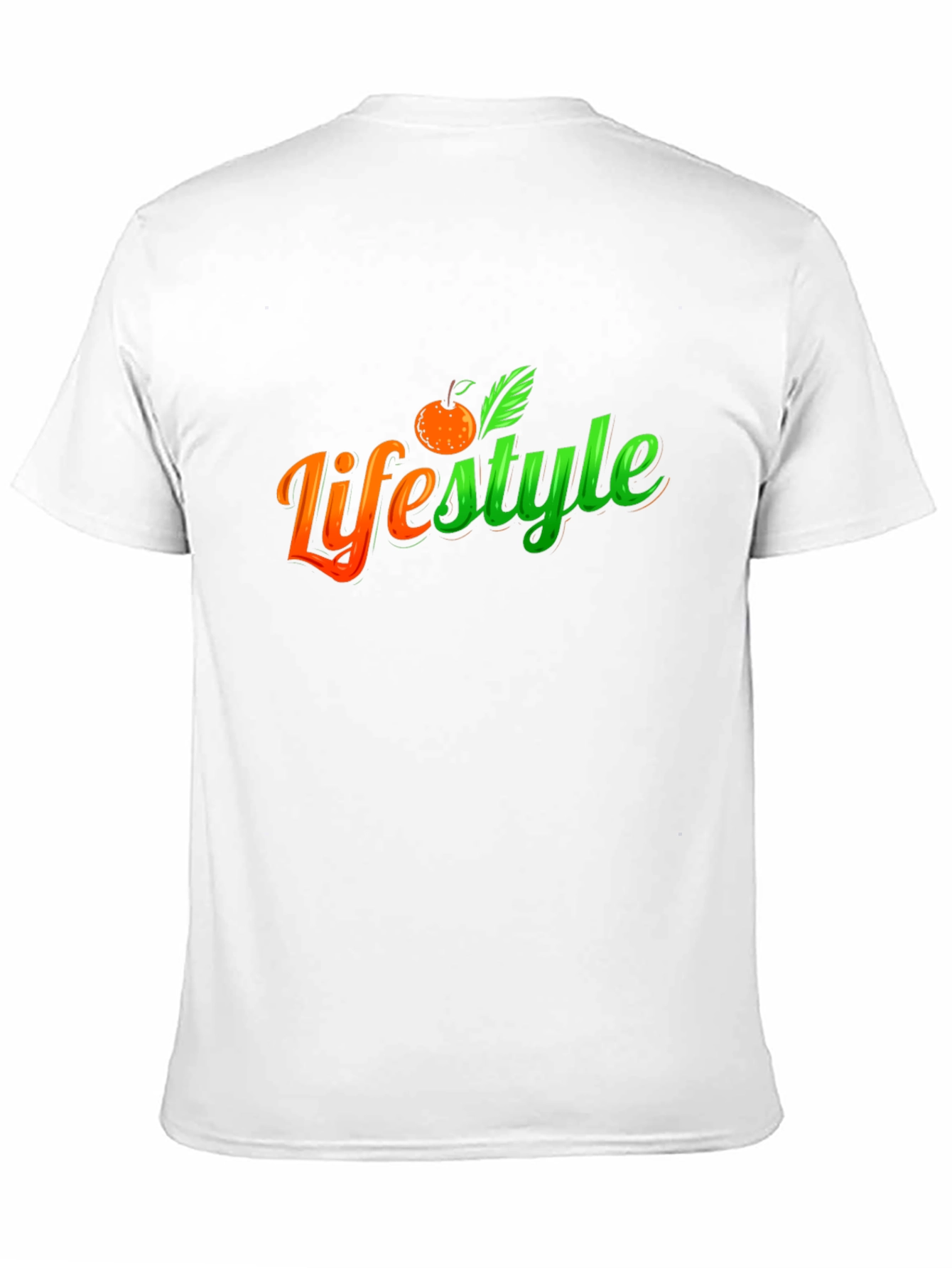 Lifestyle Graphic Tee - Trendy Fruit Design T-Shirt