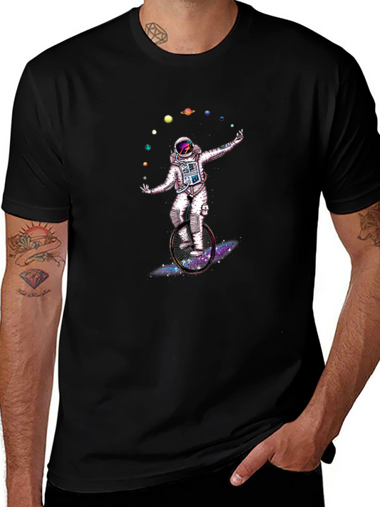 Astronaut Juggling Planets Graphic T-Shirt