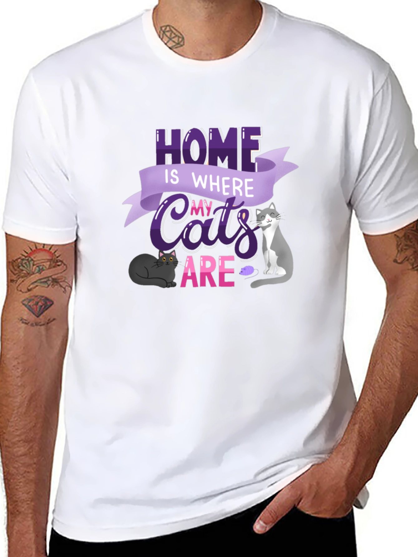 Home is Where My Cats Are T-Shirt